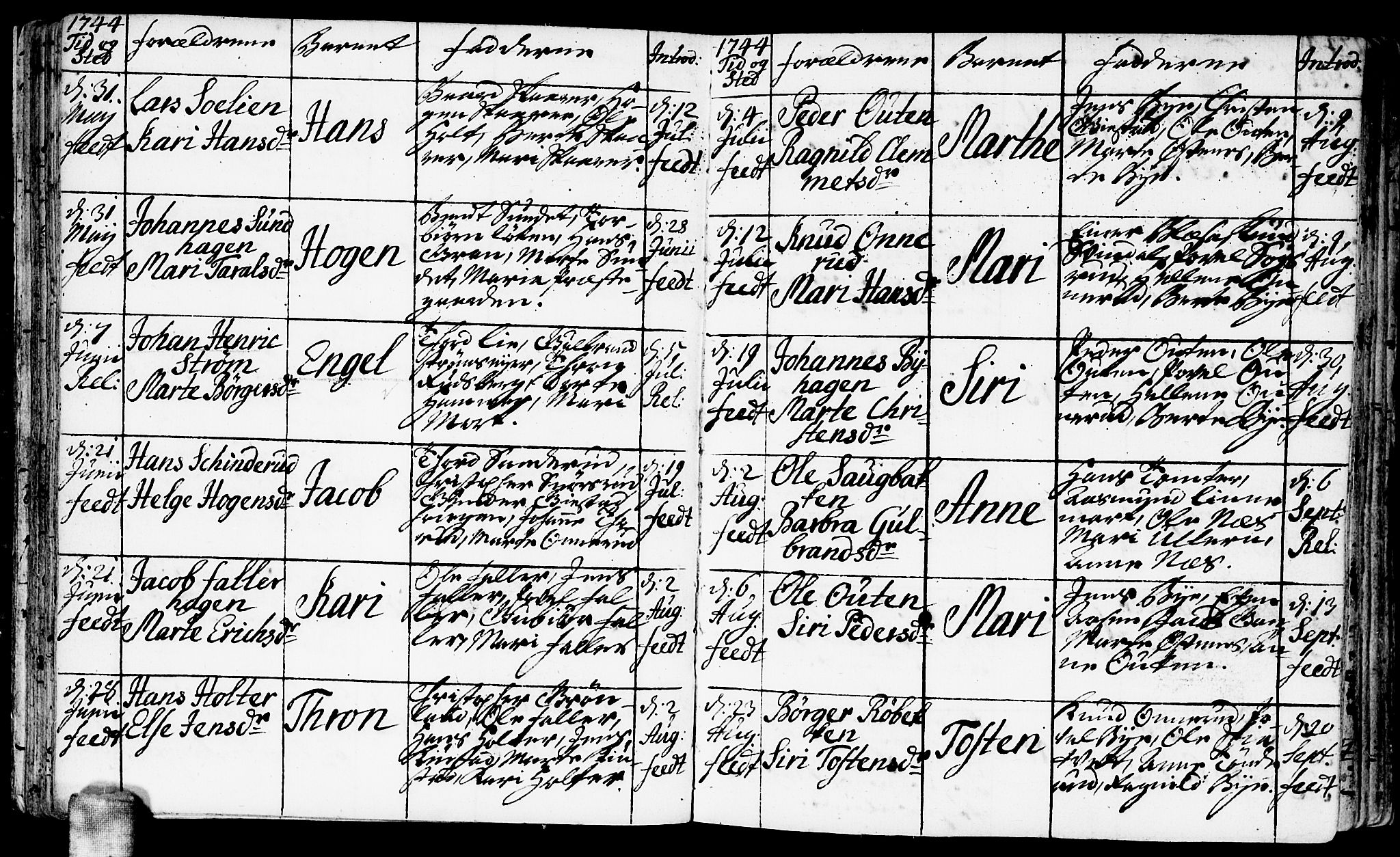 Fet prestekontor Kirkebøker, AV/SAO-A-10370a/F/Fa/L0003: Parish register (official) no. I 3, 1736-1753, p. 39