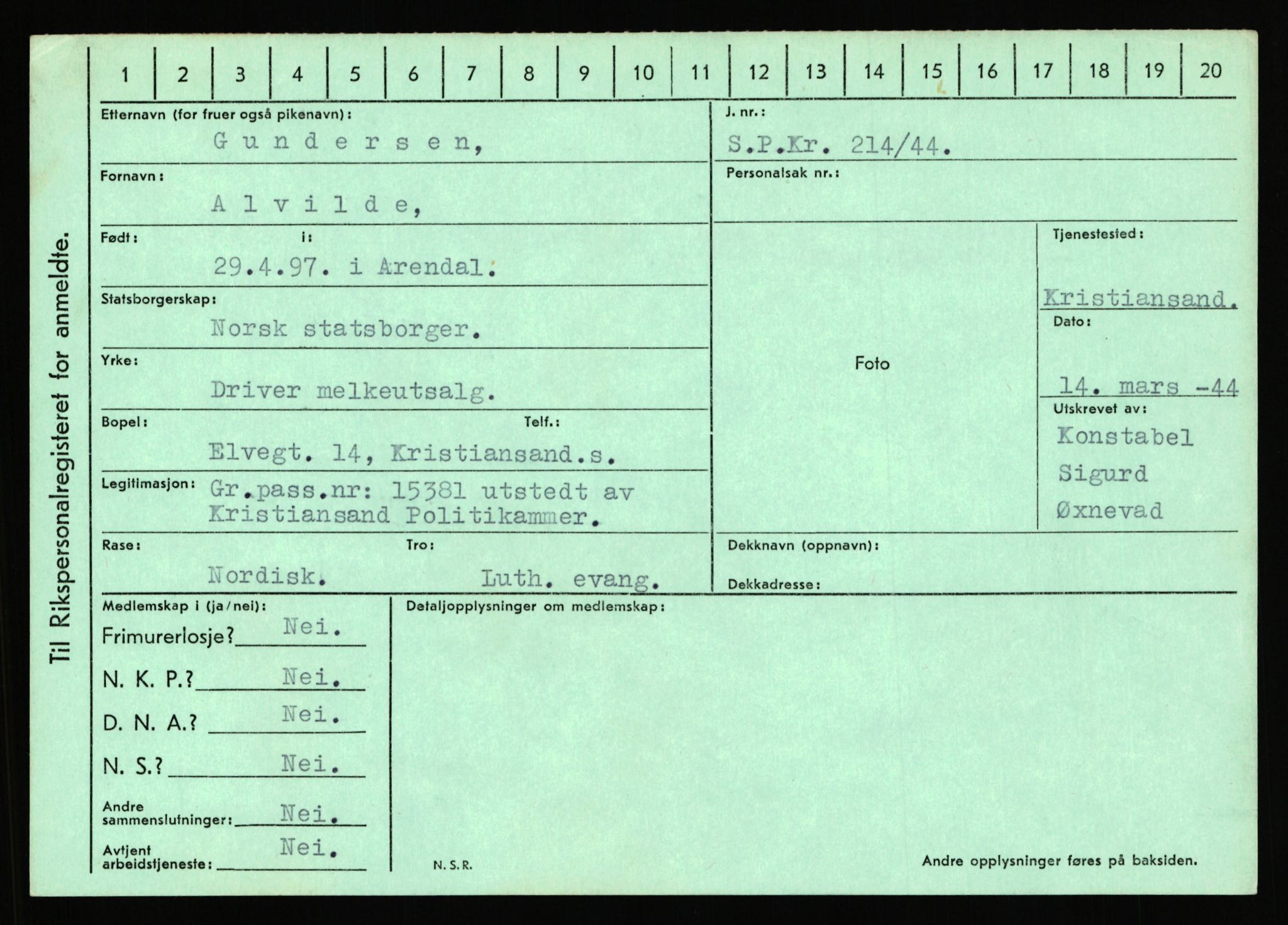 Statspolitiet - Hovedkontoret / Osloavdelingen, AV/RA-S-1329/C/Ca/L0005: Furali - Hamula, 1943-1945, p. 2885