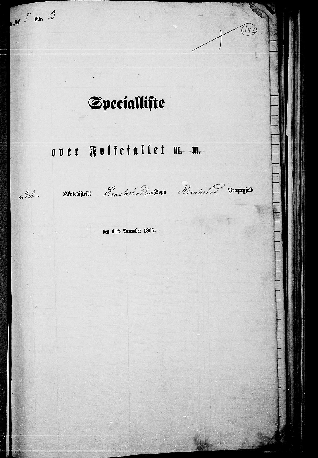 RA, 1865 census for Kråkstad, 1865, p. 126