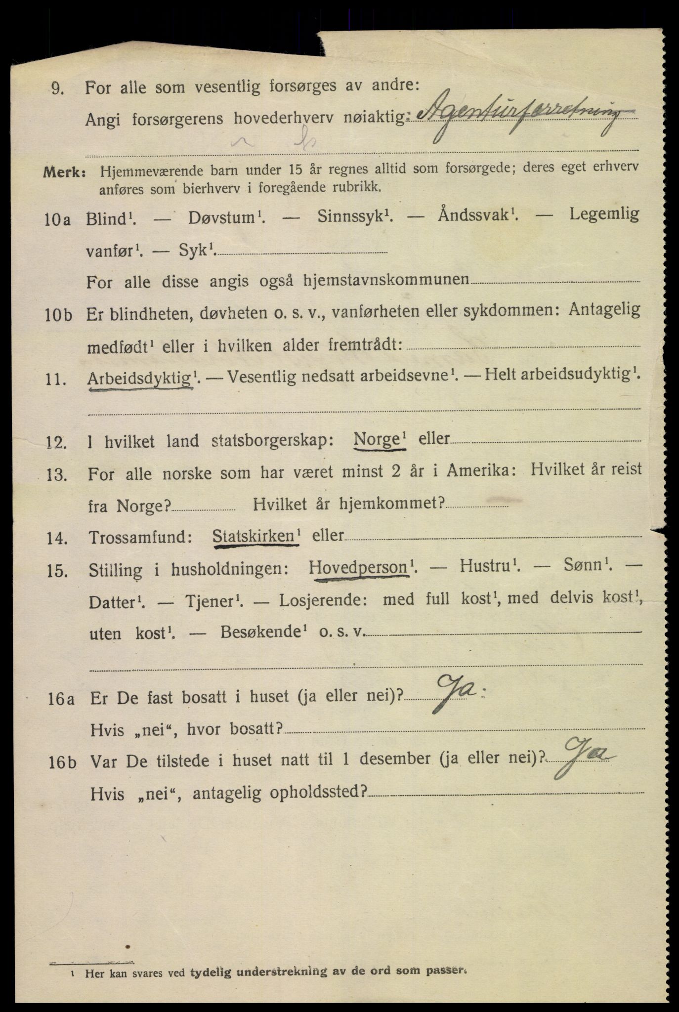 SAK, 1920 census for Kristiansand, 1920, p. 35722