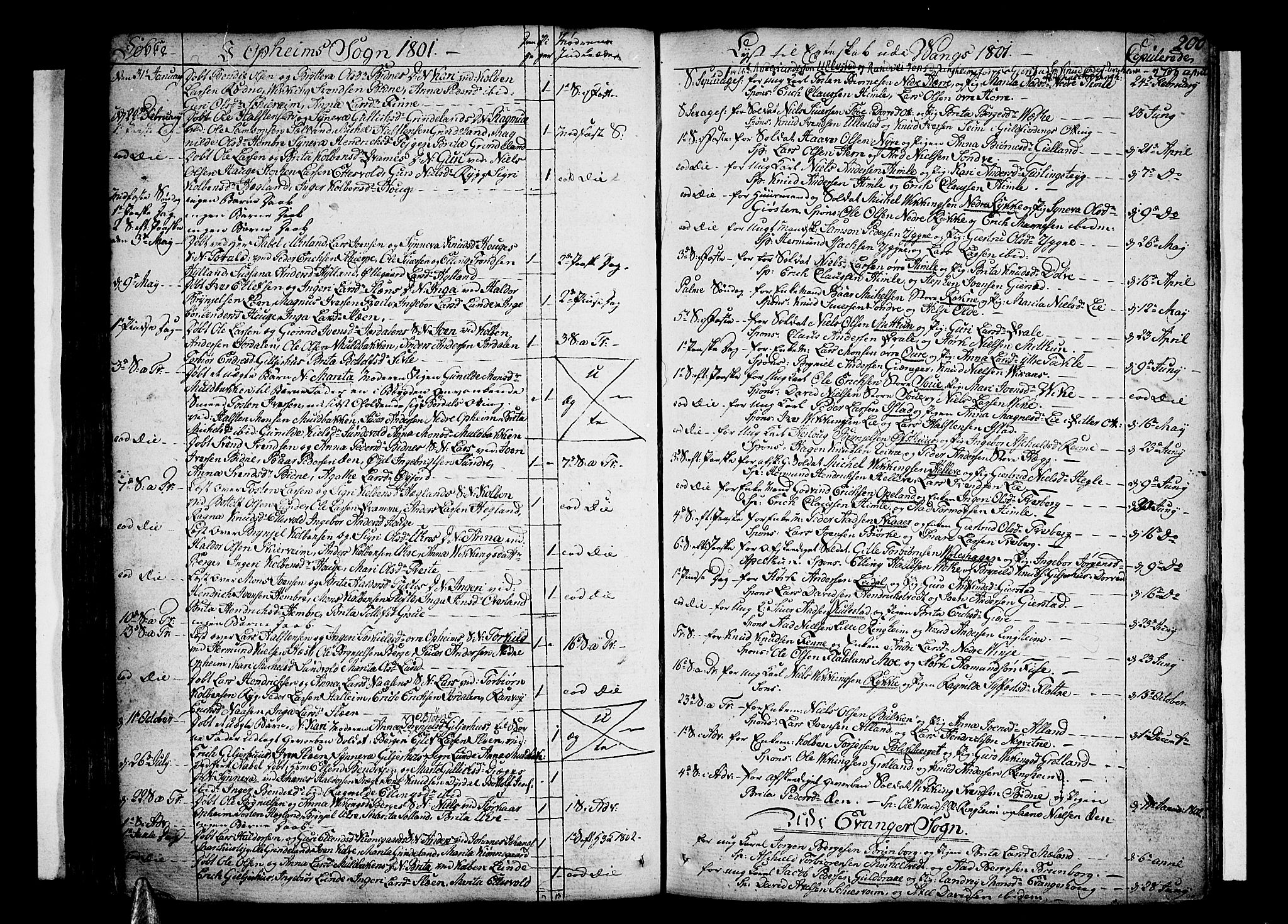 Voss sokneprestembete, SAB/A-79001/H/Haa: Parish register (official) no. A 9, 1780-1810, p. 200