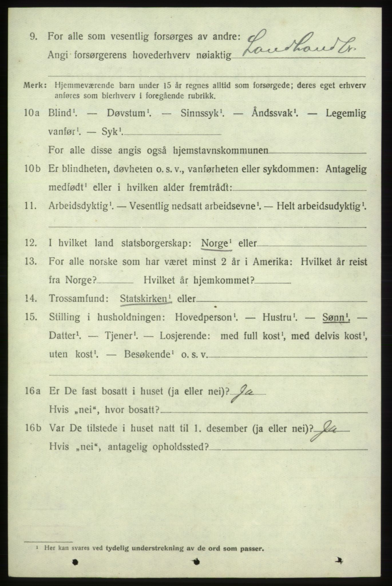 SAB, 1920 census for Skånevik, 1920, p. 5066