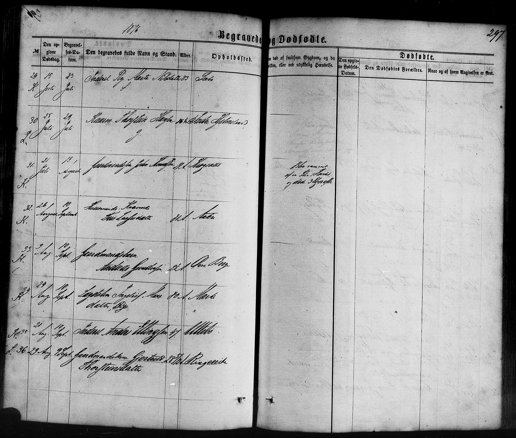 Lavik sokneprestembete, SAB/A-80901: Parish register (official) no. A 4, 1864-1881, p. 297