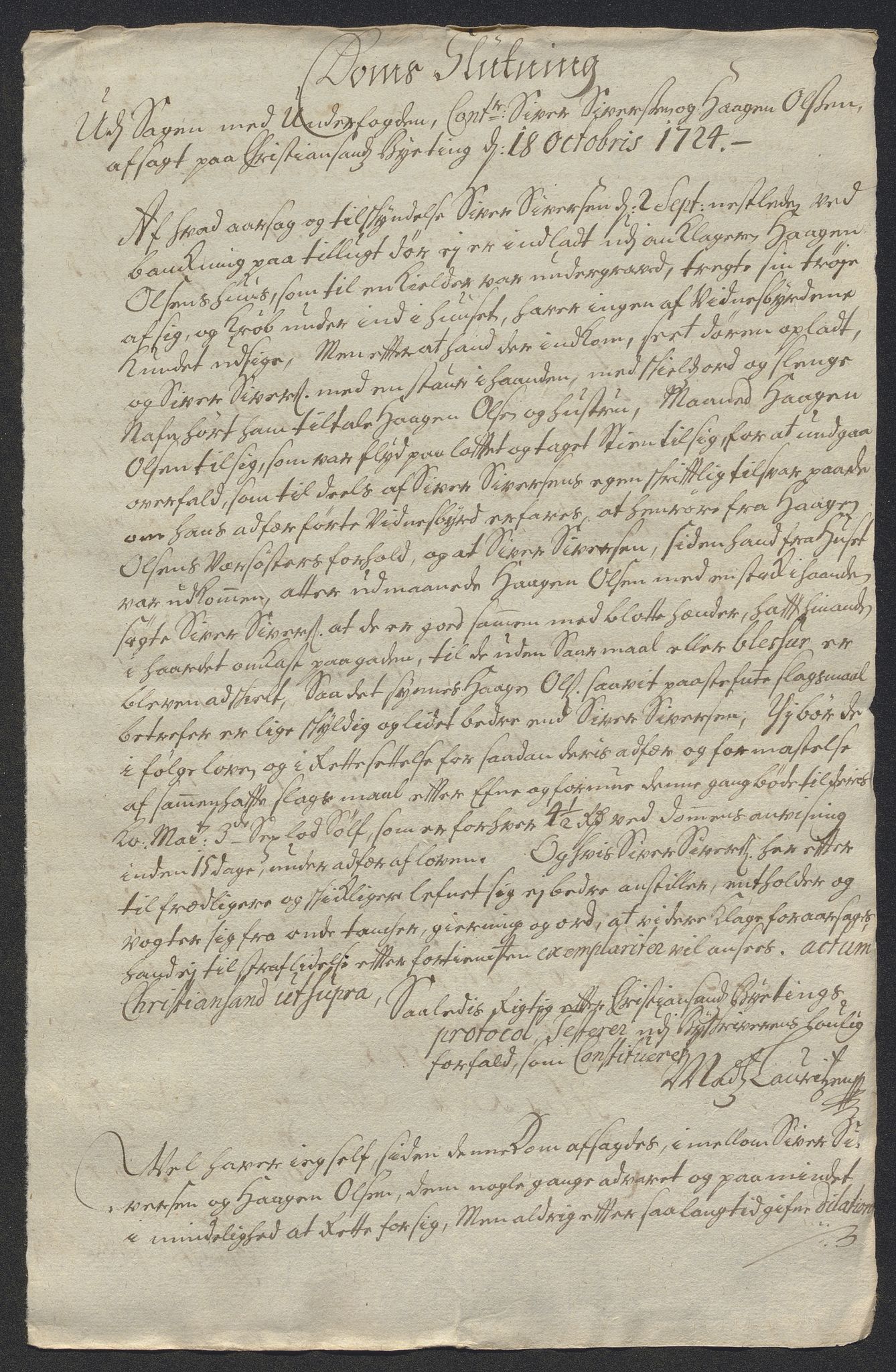 Rentekammeret inntil 1814, Reviderte regnskaper, Byregnskaper, RA/EA-4066/R/Rm/L0286: [M19] Sikt og sakefall, 1719-1727, p. 363