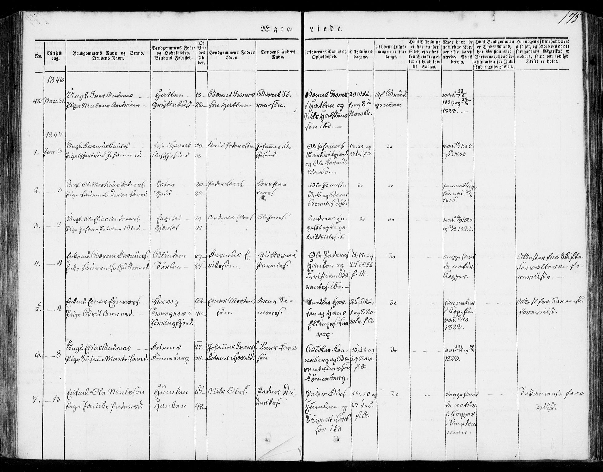 Ministerialprotokoller, klokkerbøker og fødselsregistre - Møre og Romsdal, AV/SAT-A-1454/528/L0396: Parish register (official) no. 528A07, 1839-1847, p. 175