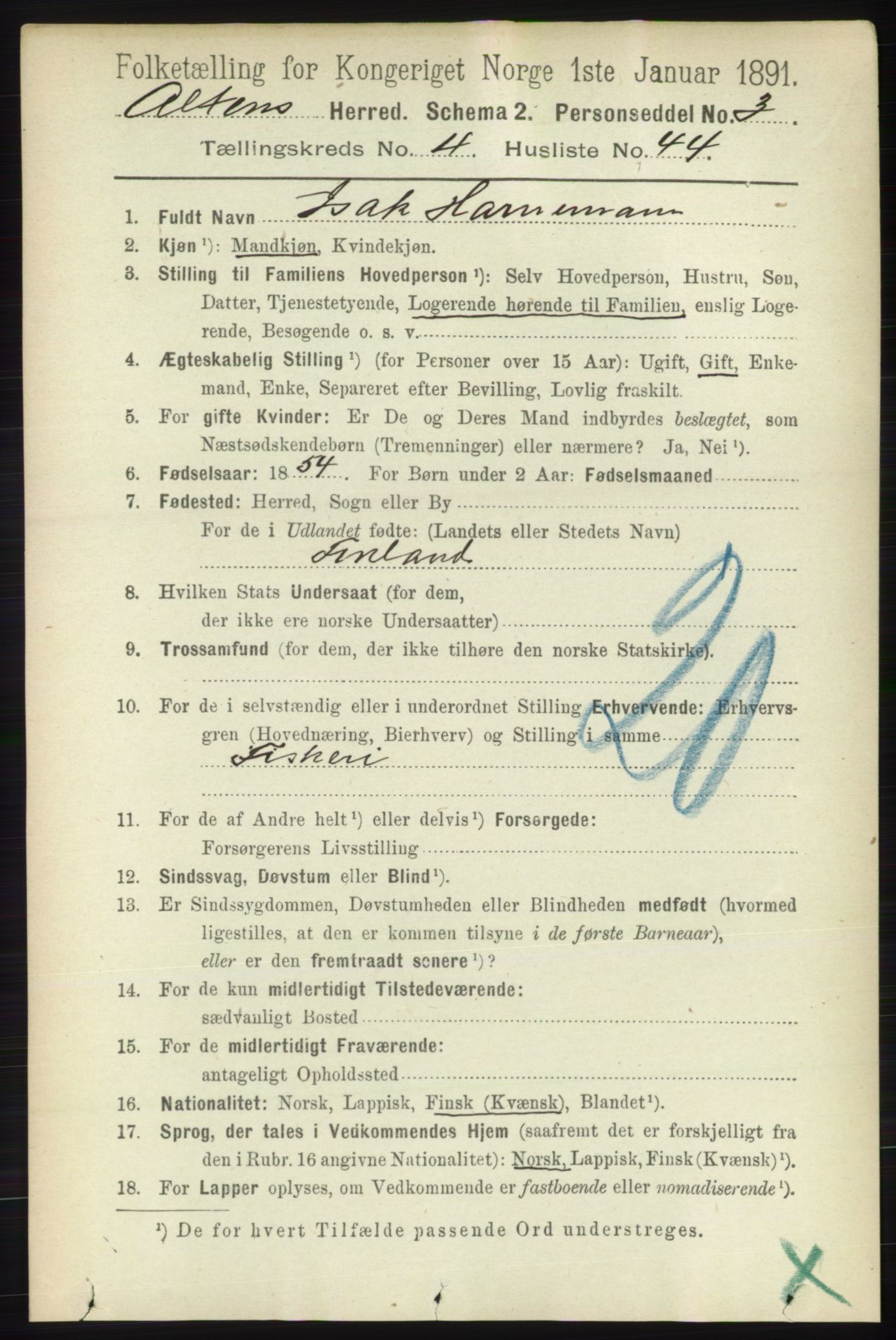 RA, 1891 census for 2012 Alta, 1891, p. 1580