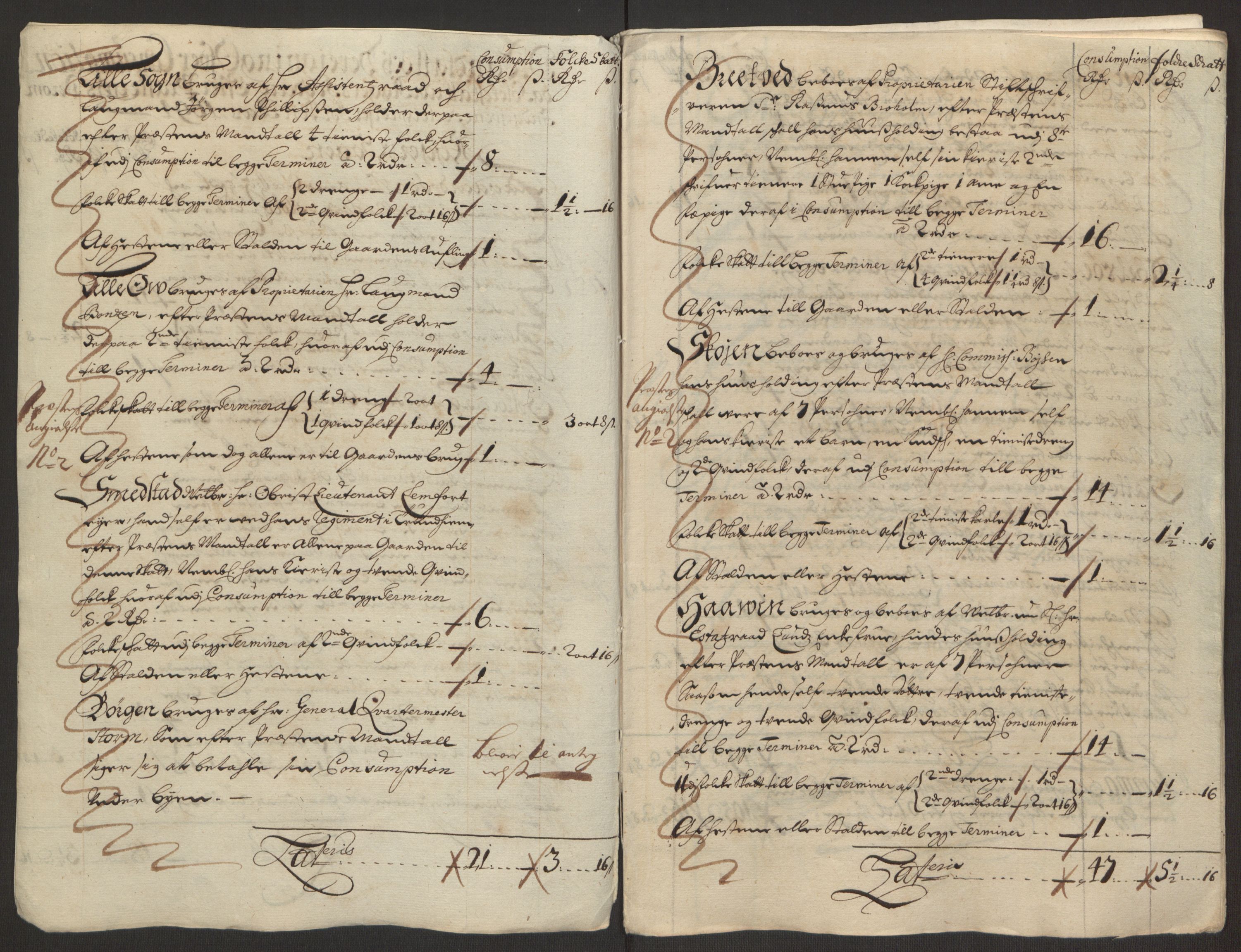 Rentekammeret inntil 1814, Reviderte regnskaper, Fogderegnskap, AV/RA-EA-4092/R10/L0438: Fogderegnskap Aker og Follo, 1694, p. 194