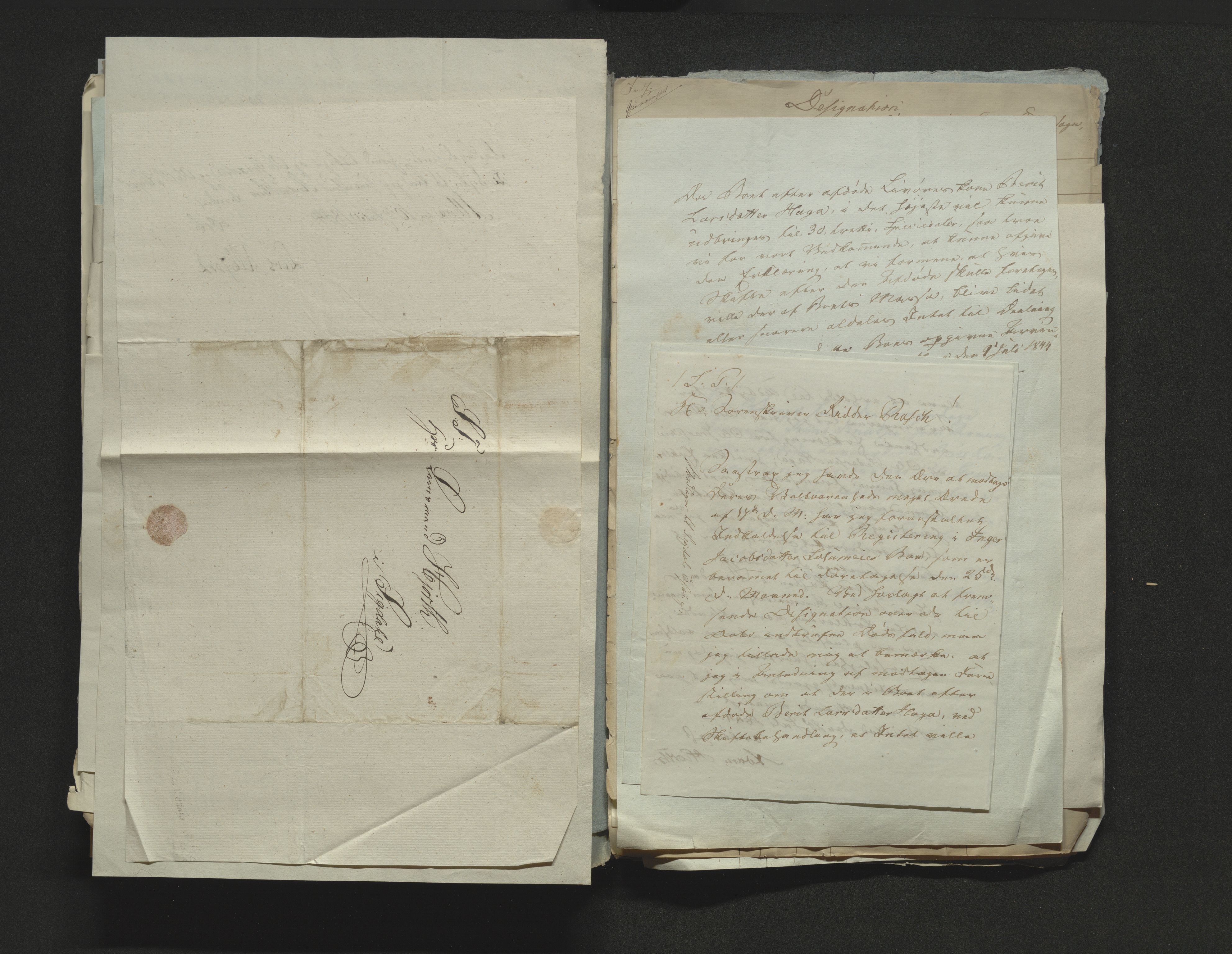 Eiker, Modum og Sigdal sorenskriveri, AV/SAKO-A-123/H/Ha/Hab/L0006: Dødsfallsmeldinger, 1841-1845