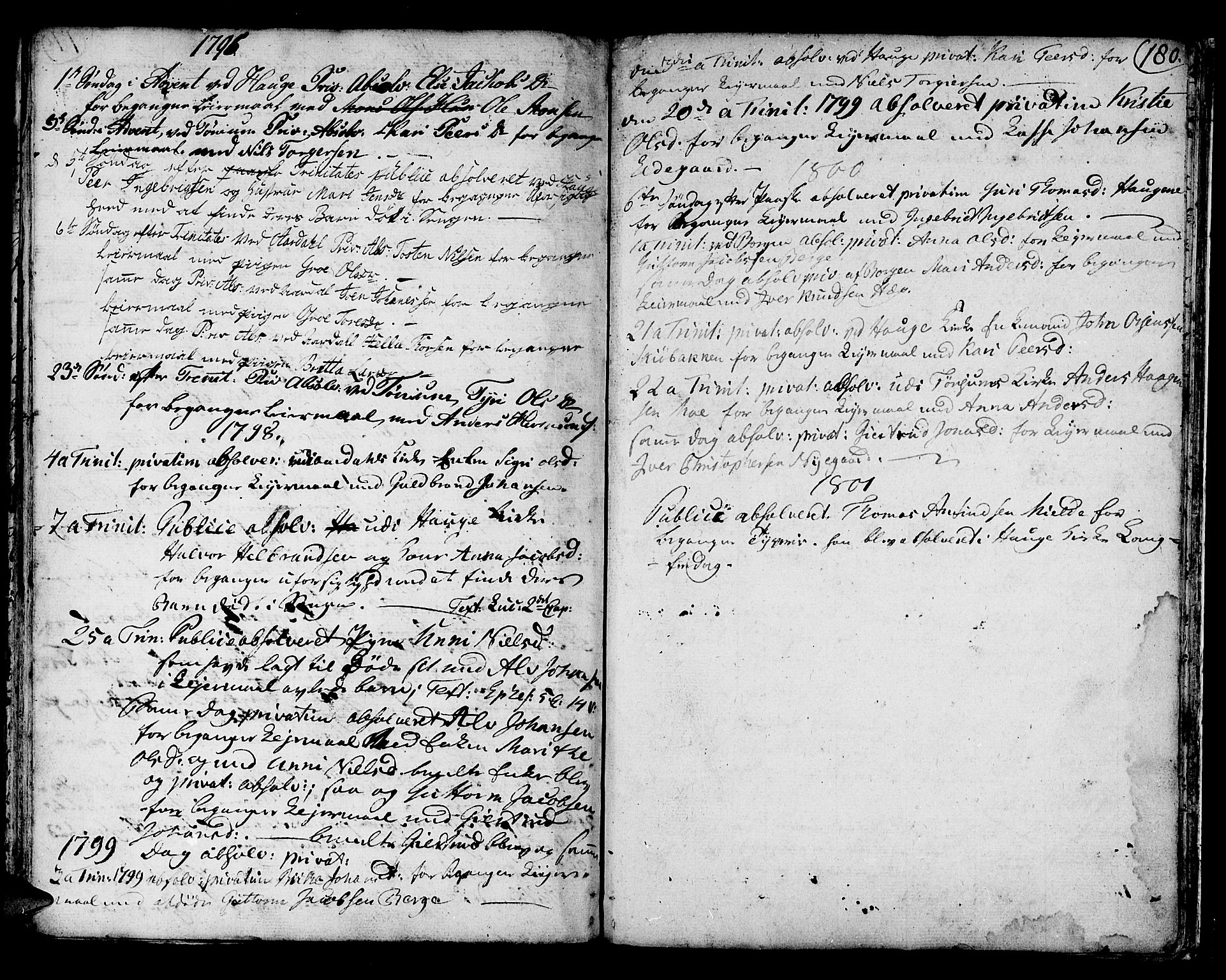 Lærdal sokneprestembete, SAB/A-81201: Parish register (official) no. A 3, 1783-1804, p. 180