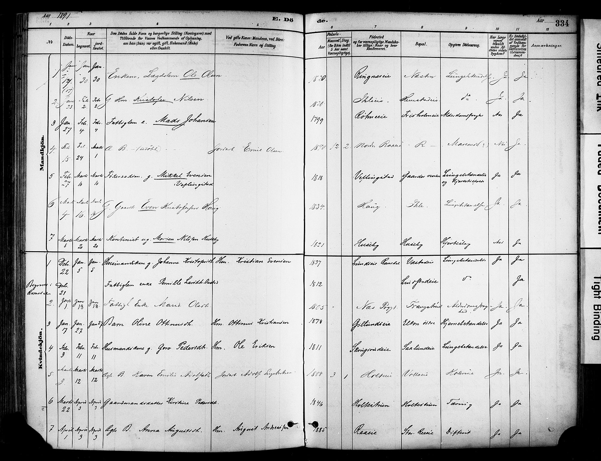 Stange prestekontor, AV/SAH-PREST-002/K/L0017: Parish register (official) no. 17, 1880-1893, p. 334