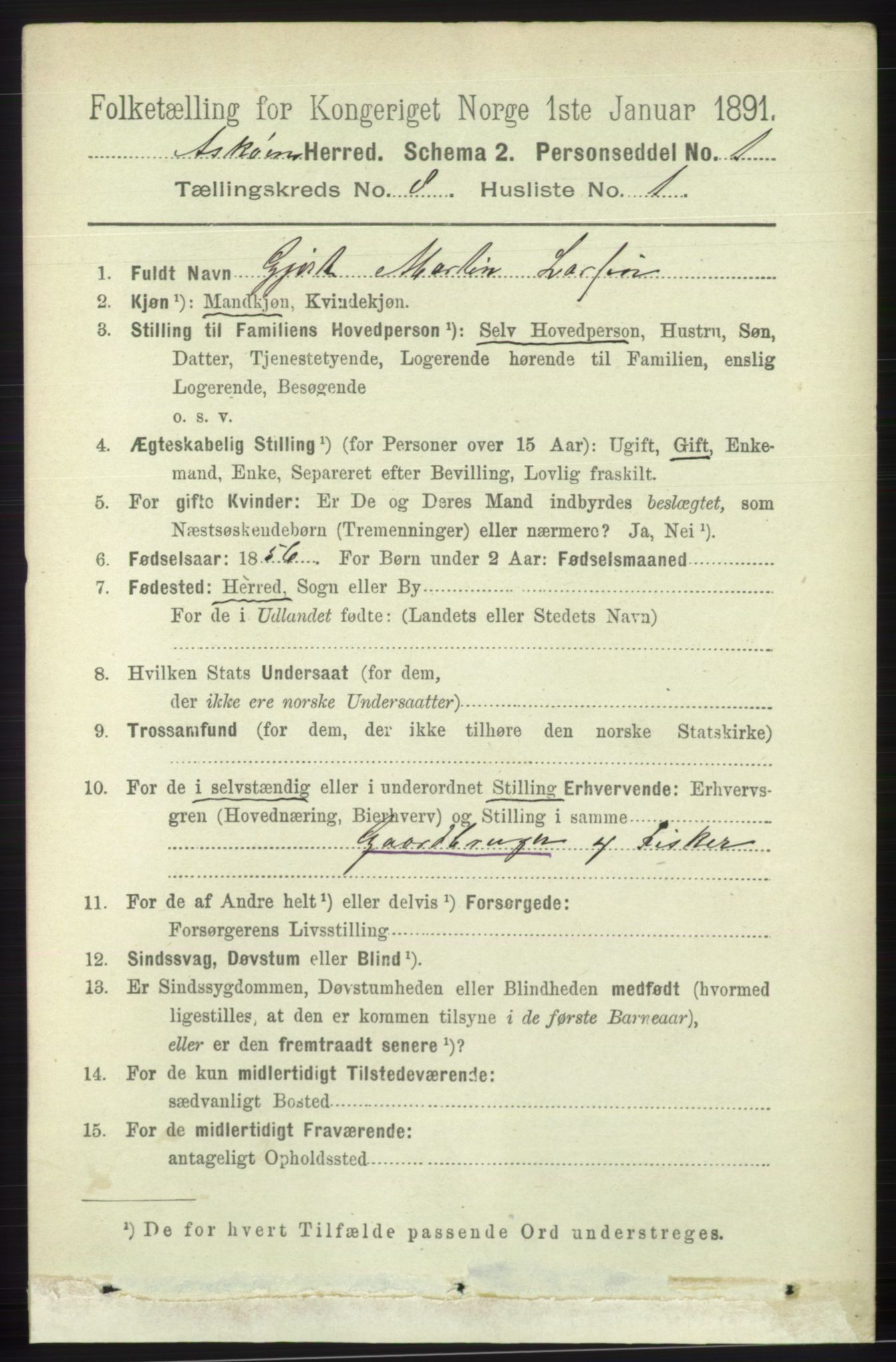 RA, 1891 census for 1247 Askøy, 1891, p. 5399