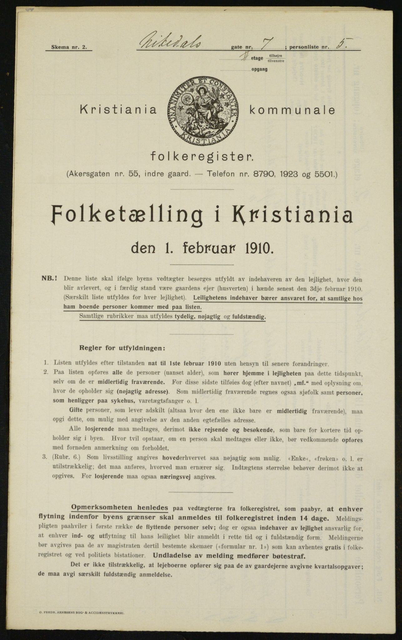 OBA, Municipal Census 1910 for Kristiania, 1910, p. 68796