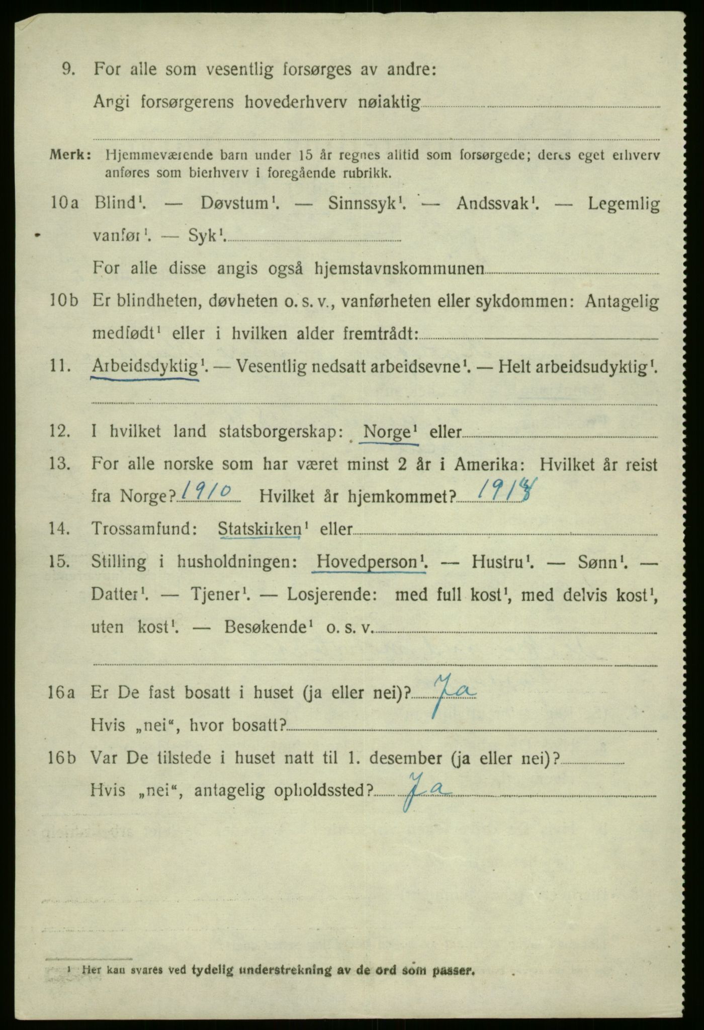 SAB, 1920 census for Kinn, 1920, p. 6060