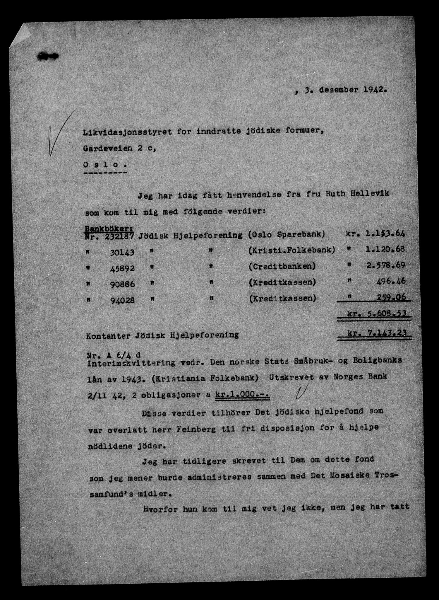 Justisdepartementet, Tilbakeføringskontoret for inndratte formuer, AV/RA-S-1564/H/Hc/Hcc/L0930: --, 1945-1947, p. 135