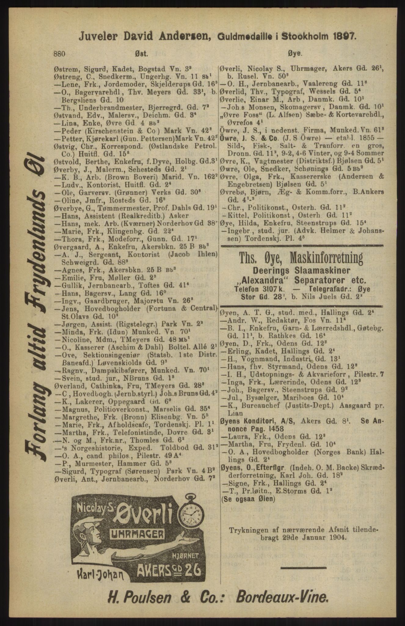 Kristiania/Oslo adressebok, PUBL/-, 1904, p. 880