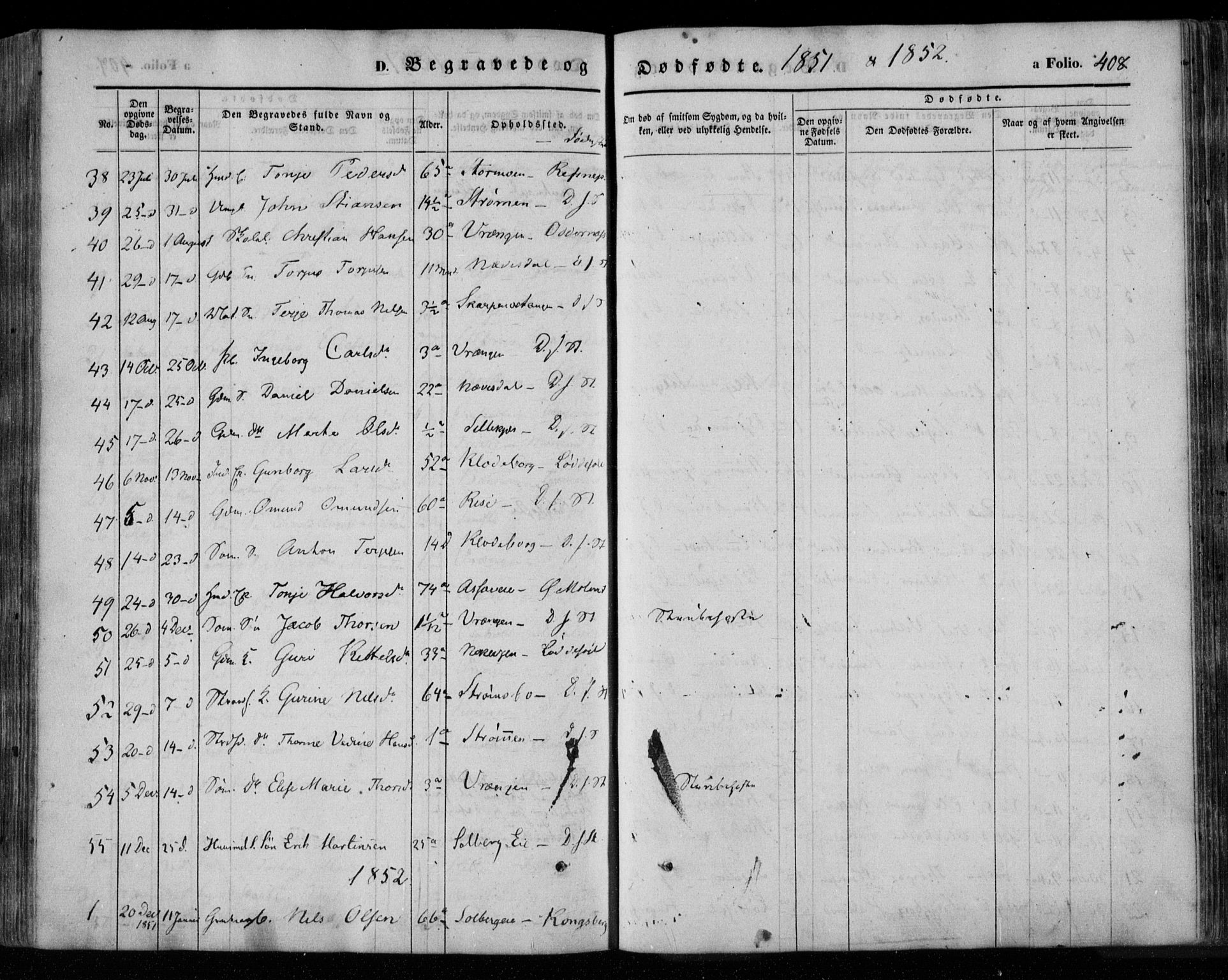 Øyestad sokneprestkontor, AV/SAK-1111-0049/F/Fa/L0014: Parish register (official) no. A 14, 1843-1856, p. 408