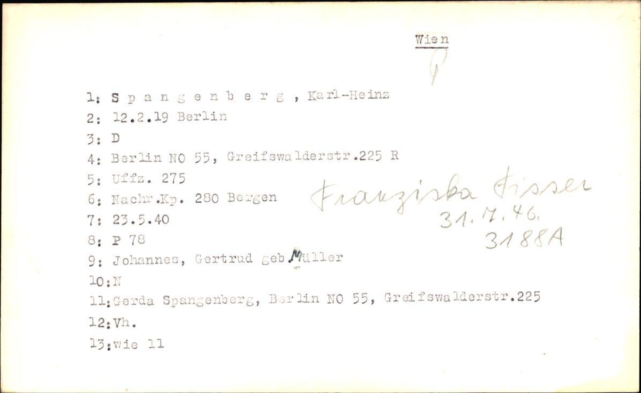 Hjemsendte tyskere , AV/RA-RAFA-6487/D/Db/L0026: Sowinski-Taubeld, 1945-1947, p. 14