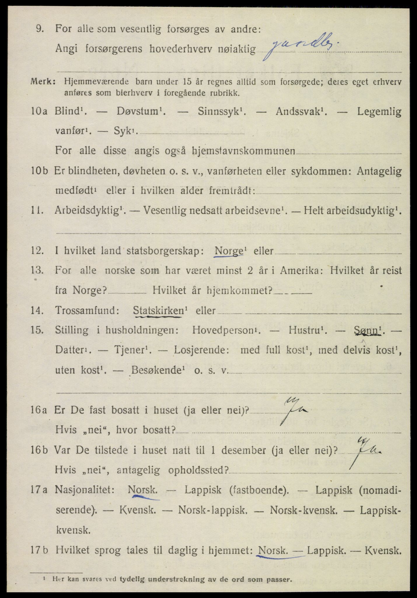 SAT, 1920 census for Inderøy, 1920, p. 1830