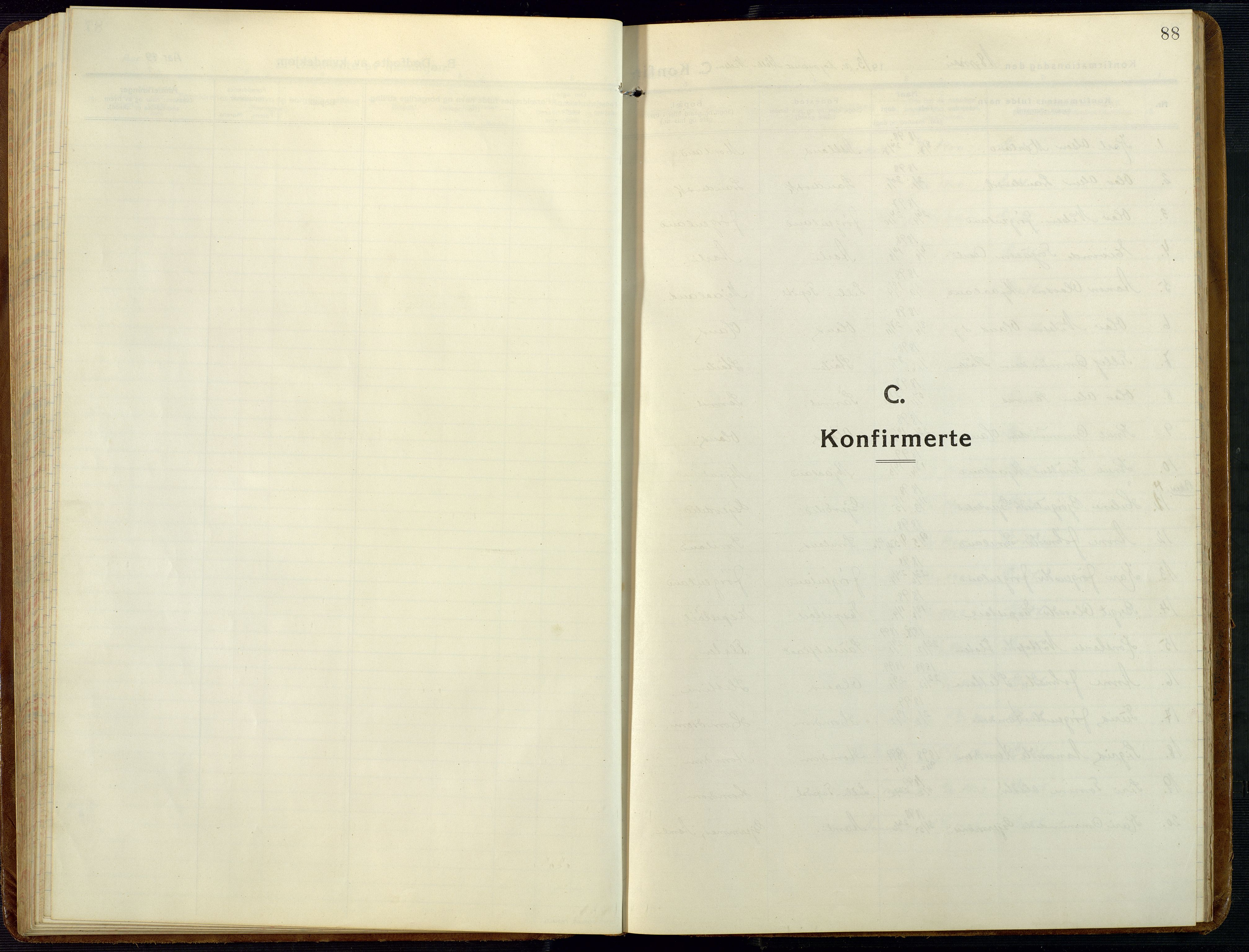 Åmli sokneprestkontor, AV/SAK-1111-0050/F/Fb/Fba/L0003: Parish register (copy) no. B 3, 1912-1974, p. 88