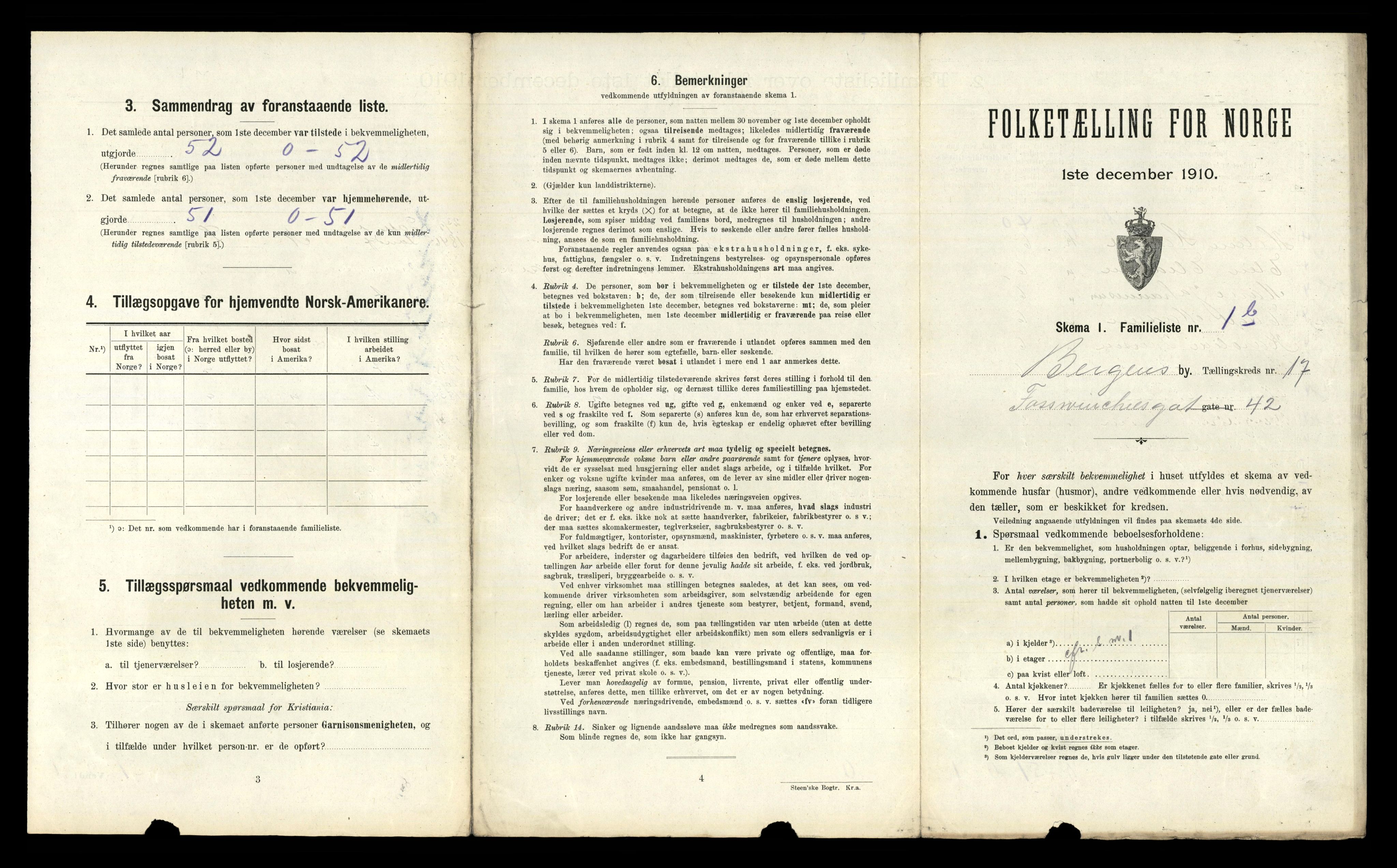 RA, 1910 census for Bergen, 1910, p. 5775