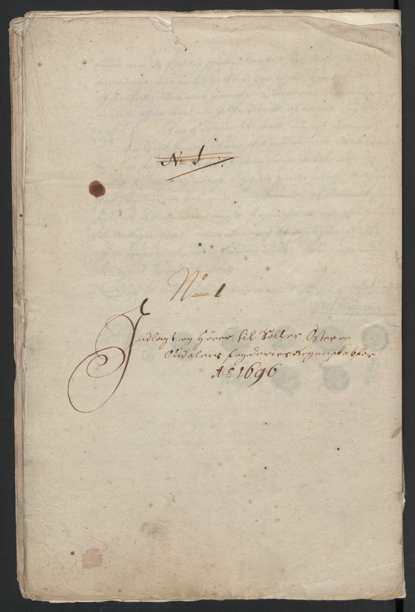 Rentekammeret inntil 1814, Reviderte regnskaper, Fogderegnskap, RA/EA-4092/R13/L0834: Fogderegnskap Solør, Odal og Østerdal, 1696, p. 25