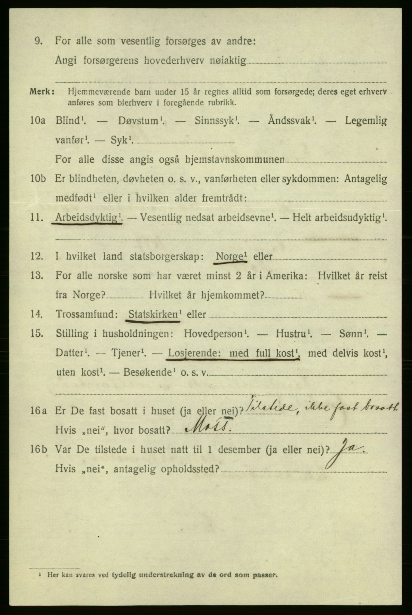 SAO, 1920 census for Fredrikshald, 1920, p. 12344