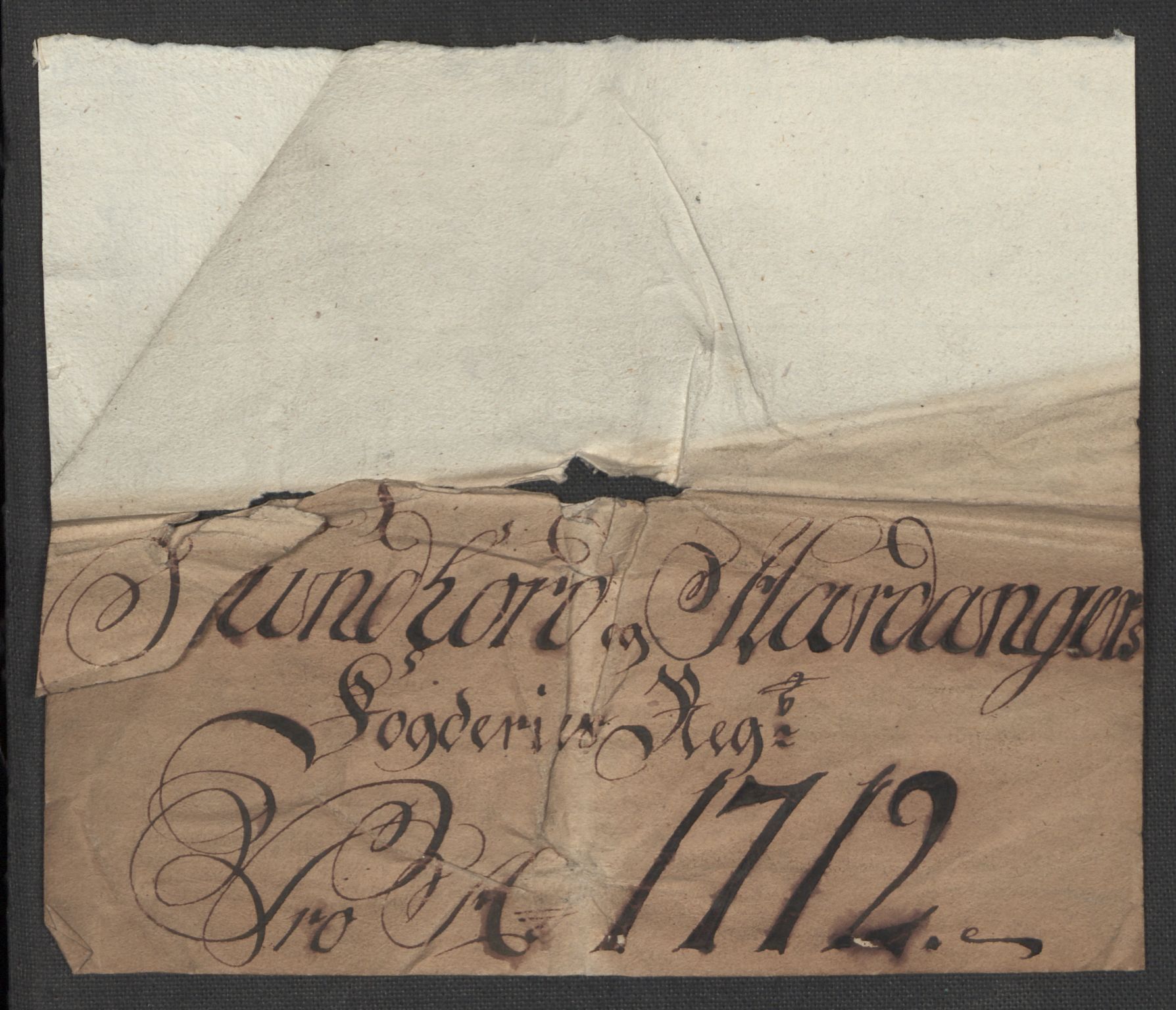 Rentekammeret inntil 1814, Reviderte regnskaper, Fogderegnskap, AV/RA-EA-4092/R48/L2988: Fogderegnskap Sunnhordland og Hardanger, 1712, p. 3