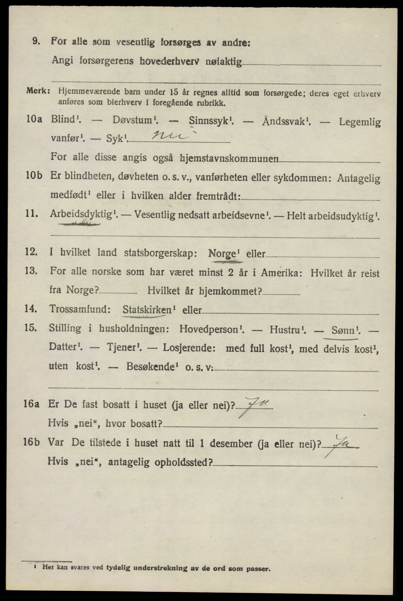 SAO, 1920 census for Vestby, 1920, p. 1638