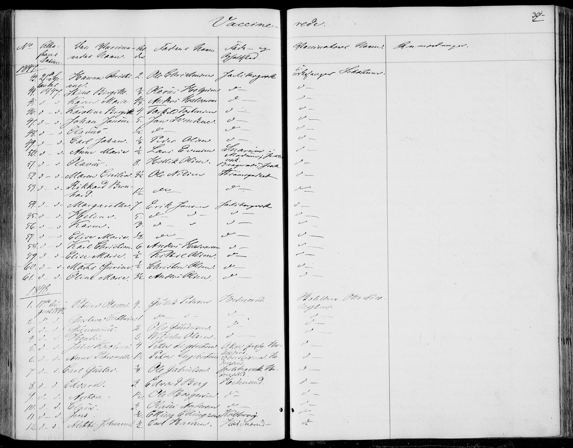 Skoger kirkebøker, SAKO/A-59/F/Fa/L0003: Parish register (official) no. I 3, 1842-1861, p. 391