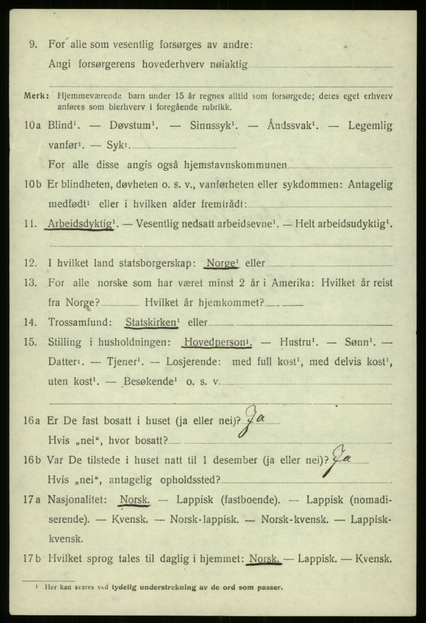 SATØ, 1920 census for Kvæfjord, 1920, p. 6308