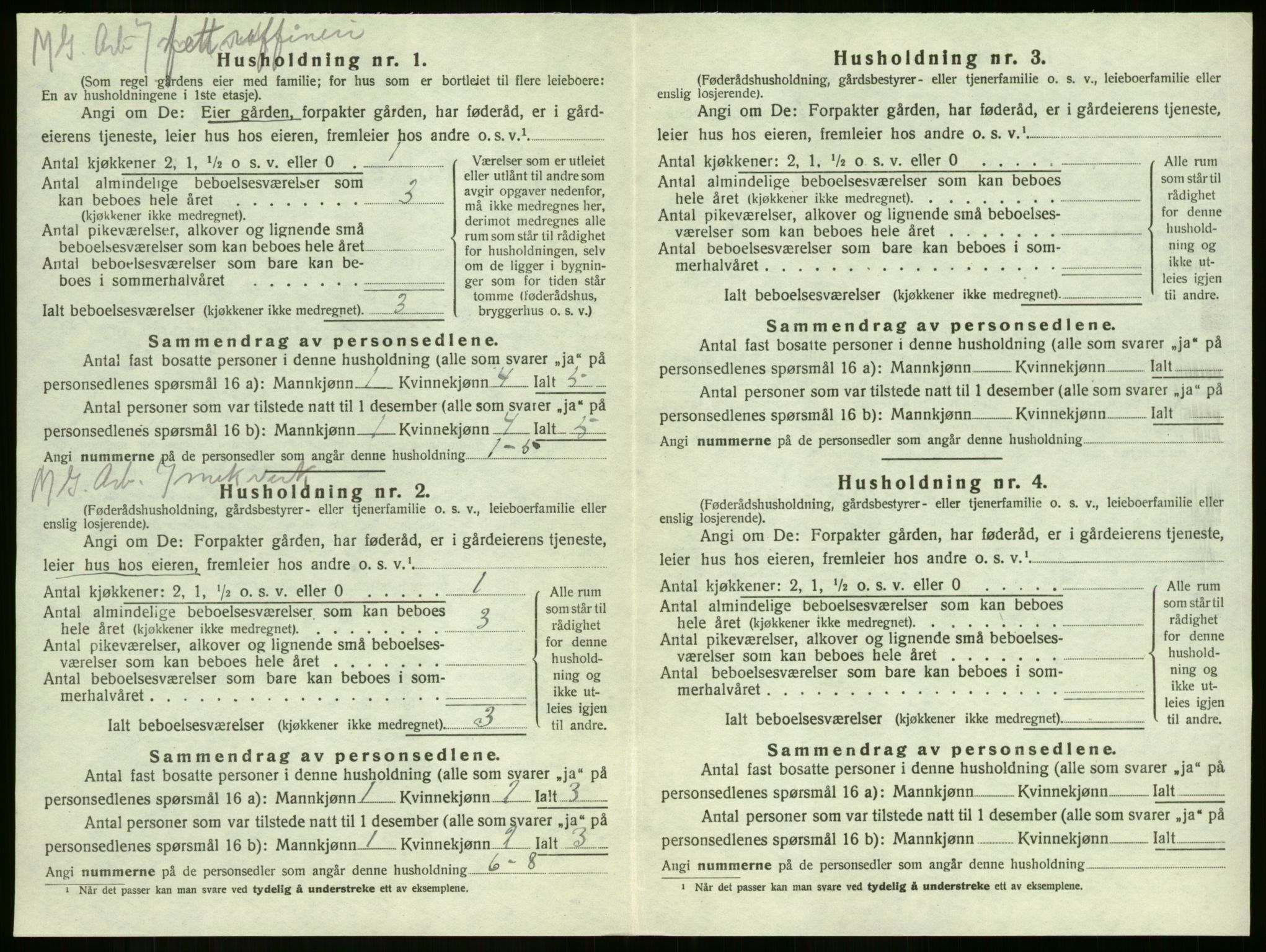 SAKO, 1920 census for Sandeherred, 1920, p. 2848