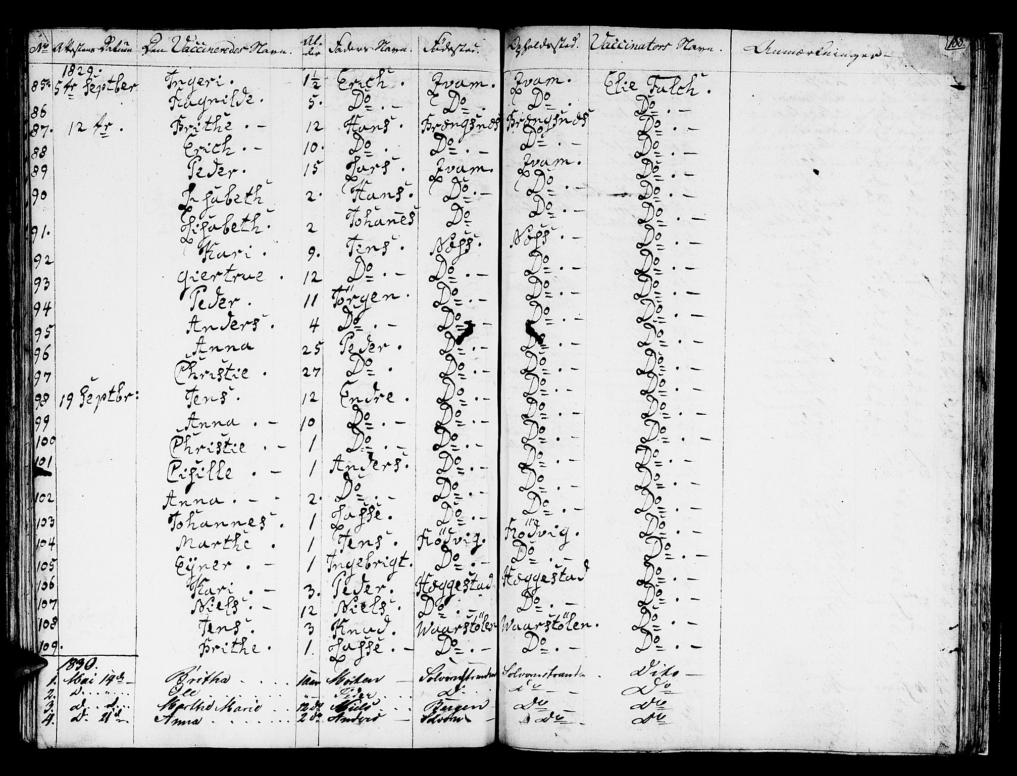 Hafslo sokneprestembete, SAB/A-80301/H/Haa/Haaa/L0004: Parish register (official) no. A 4, 1821-1834, p. 188