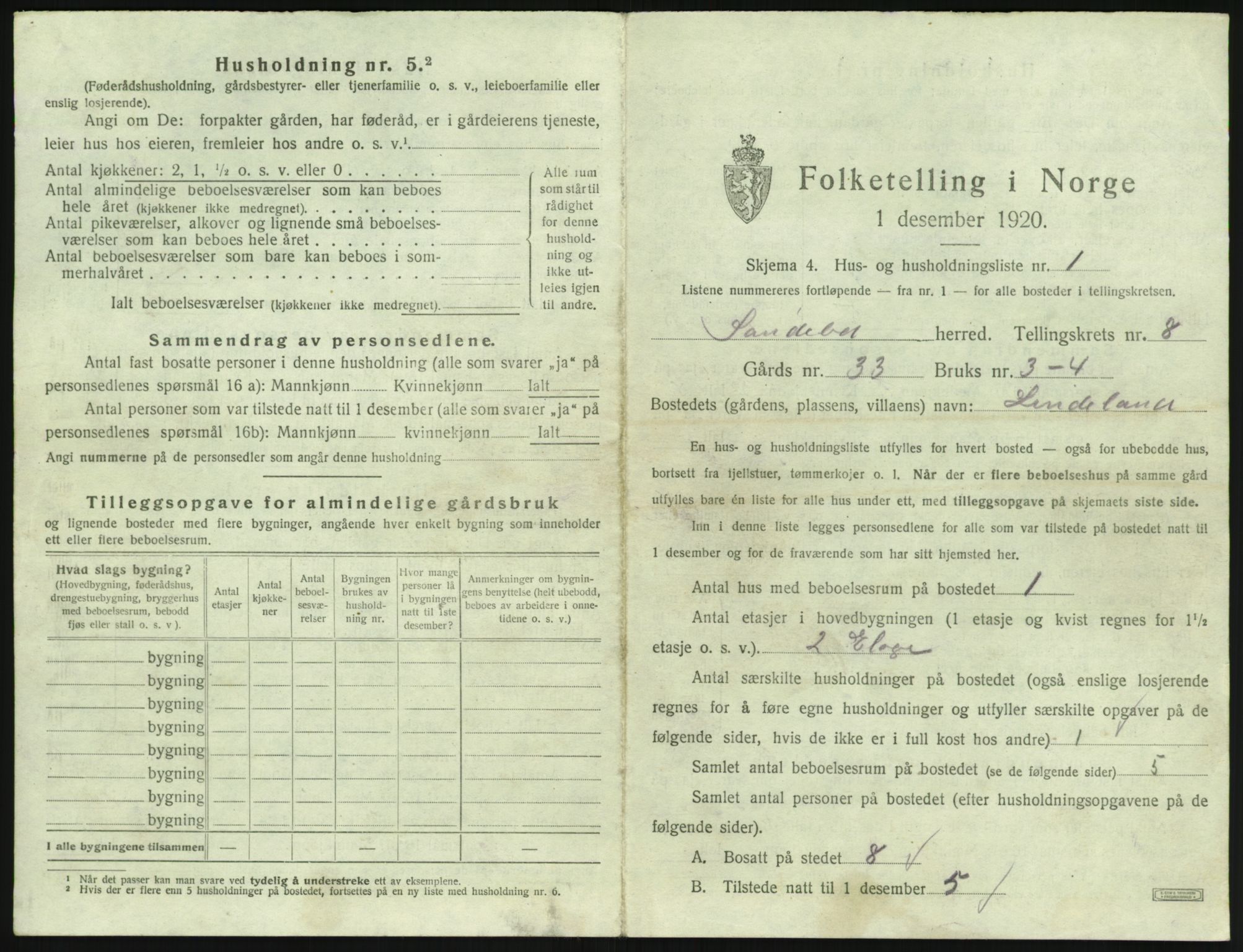 SAK, 1920 census for Søndeled, 1920, p. 703