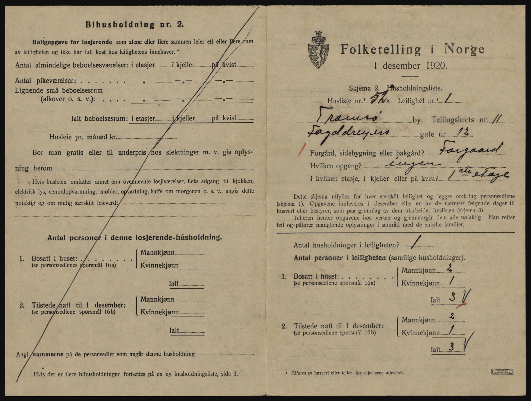 SATØ, 1920 census for Tromsø, 1920, p. 5821