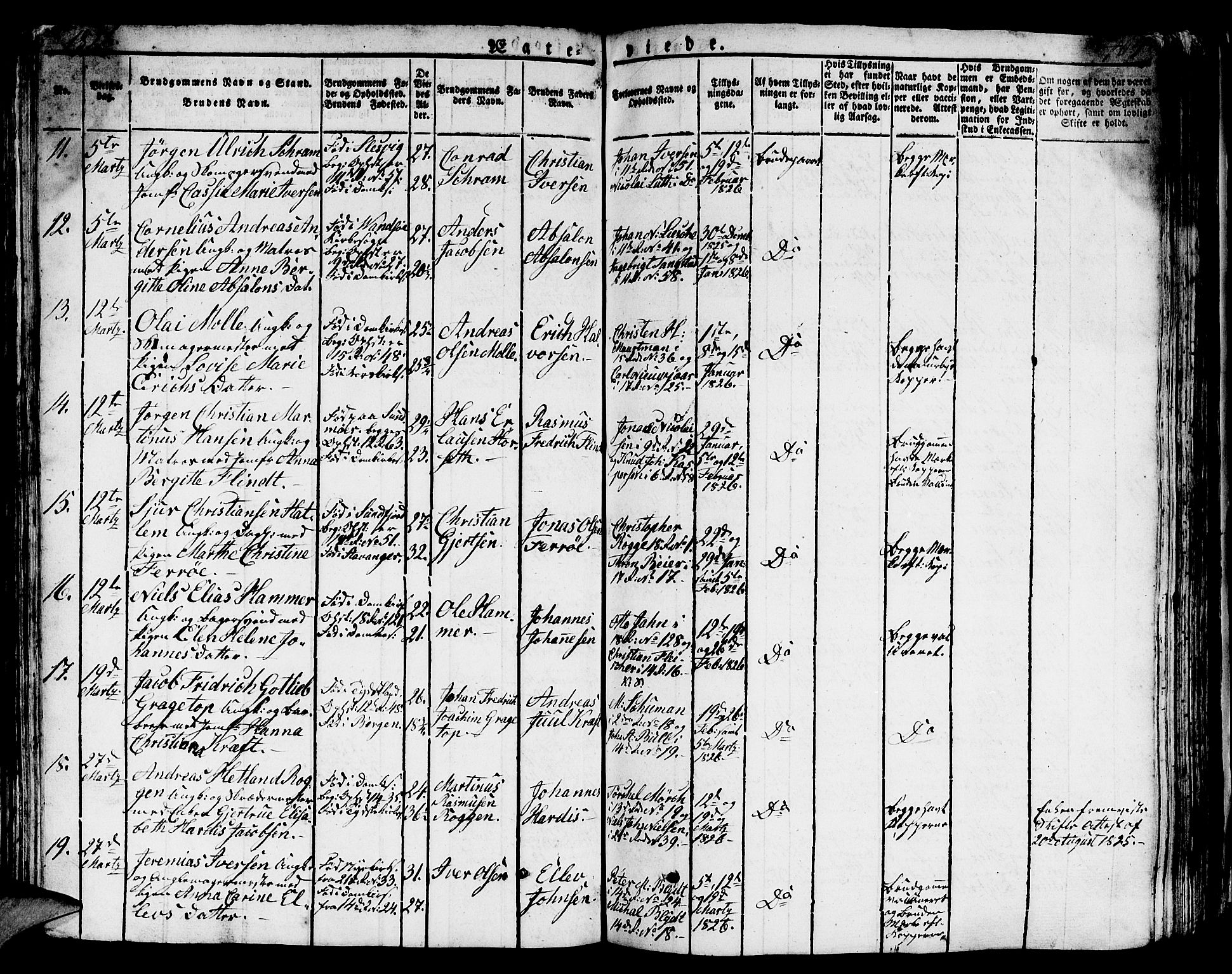 Domkirken sokneprestembete, AV/SAB-A-74801/H/Hab/L0002: Parish register (copy) no. A 2, 1821-1839, p. 406