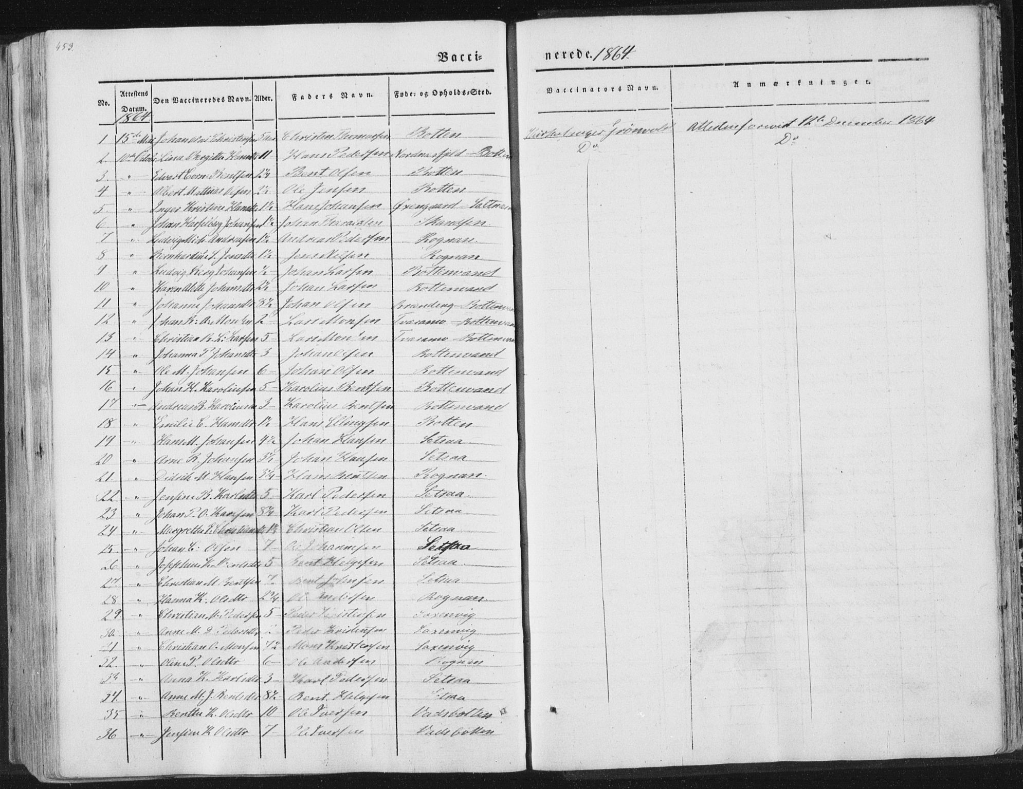 Ministerialprotokoller, klokkerbøker og fødselsregistre - Nordland, SAT/A-1459/847/L0667: Parish register (official) no. 847A07, 1842-1871, p. 453