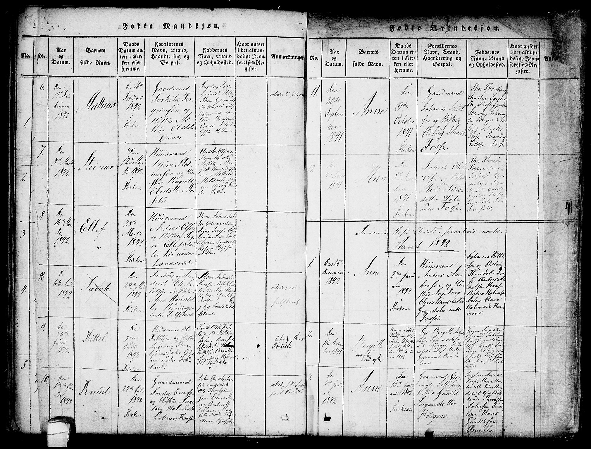 Hjartdal kirkebøker, AV/SAKO-A-270/F/Fb/L0001: Parish register (official) no. II 1, 1815-1843, p. 72