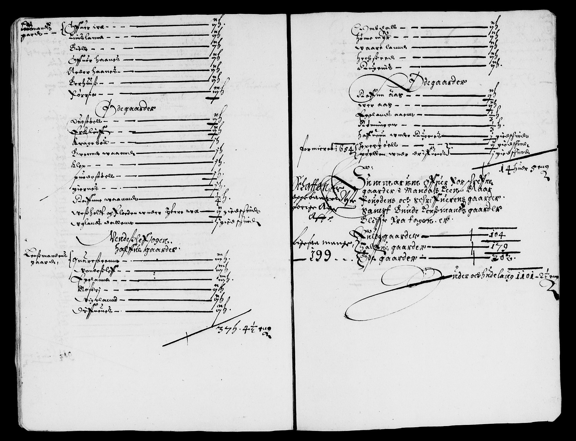 Rentekammeret inntil 1814, Reviderte regnskaper, Lensregnskaper, AV/RA-EA-5023/R/Rb/Rbq/L0043: Nedenes len. Mandals len. Råbyggelag., 1654-1656