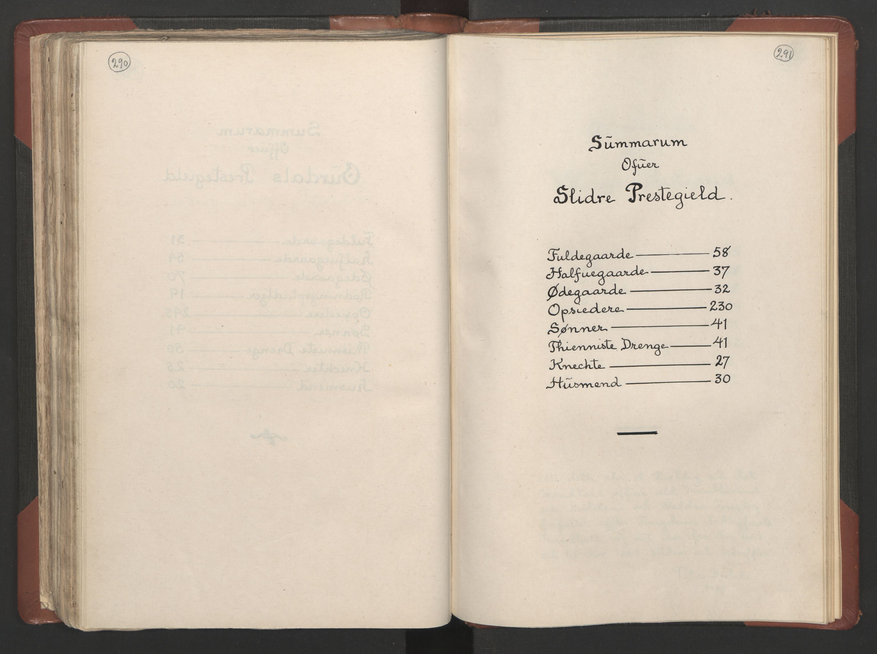 RA, Bailiff's Census 1664-1666, no. 4: Hadeland and Valdres fogderi and Gudbrandsdal fogderi, 1664, p. 290-291