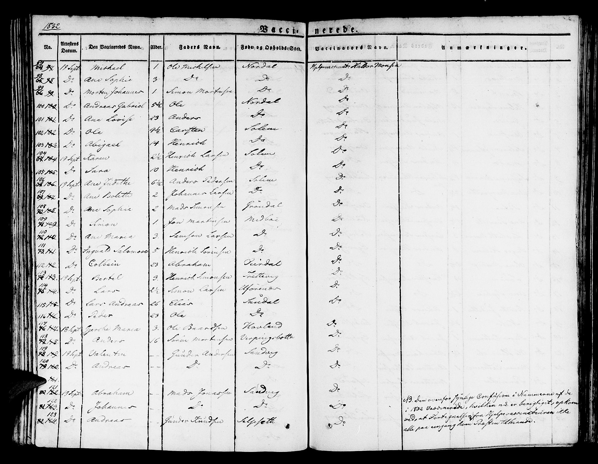Kinn sokneprestembete, SAB/A-80801/H/Haa/Haaa/L0004/0002: Parish register (official) no. A 4II, 1822-1840, p. 32