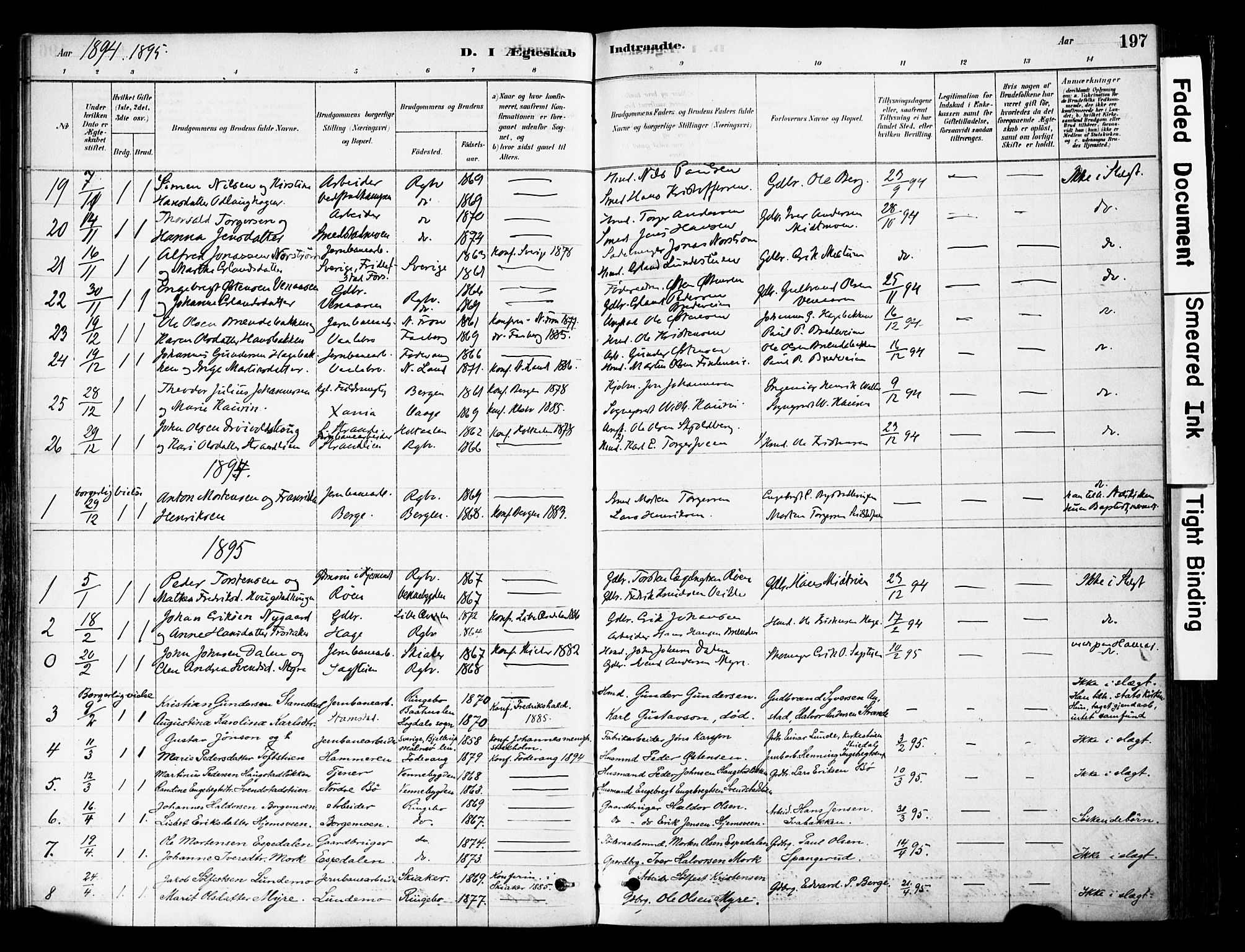 Ringebu prestekontor, AV/SAH-PREST-082/H/Ha/Haa/L0008: Parish register (official) no. 8, 1878-1898, p. 197