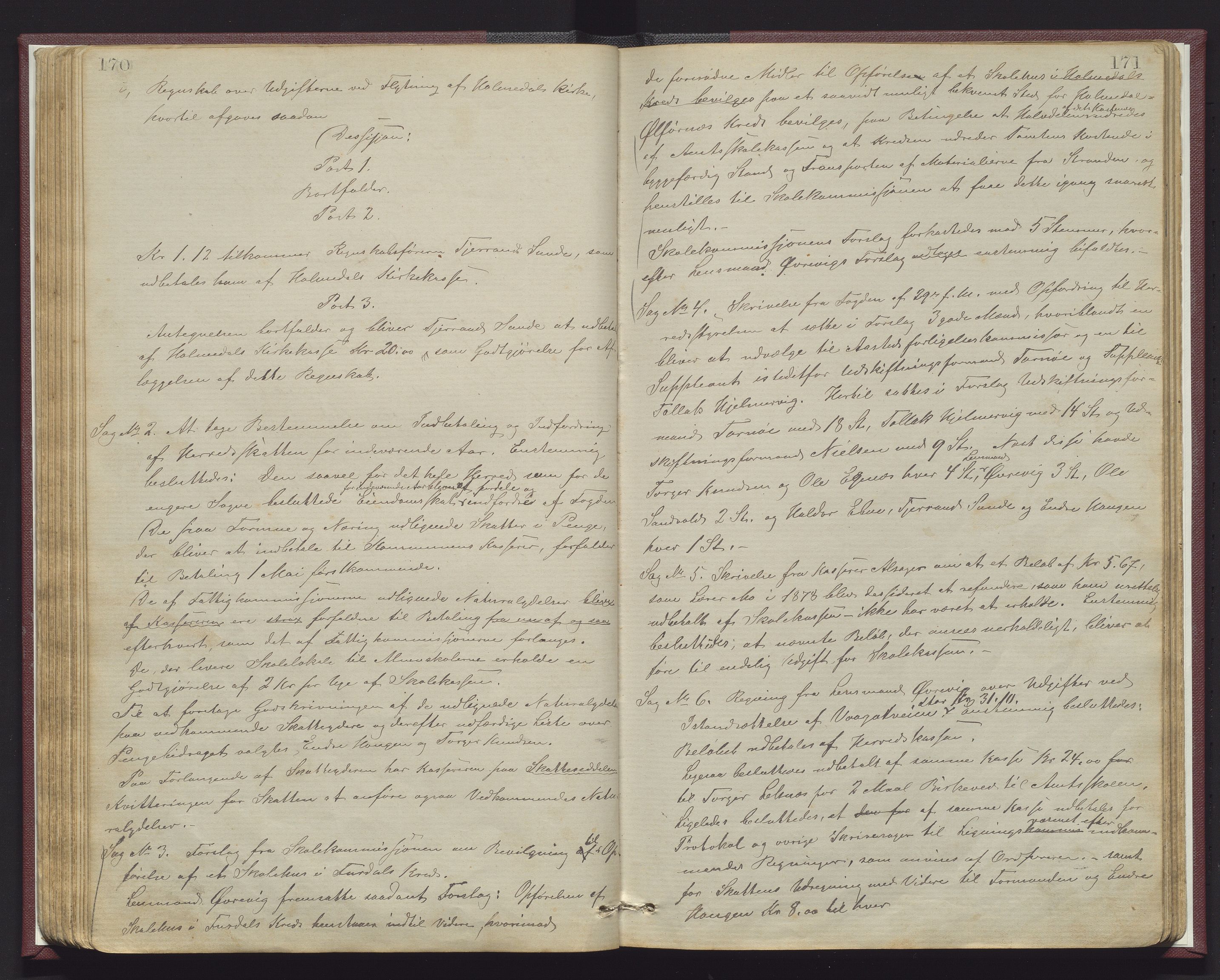 Skånevik kommune. Formannskapet, IKAH/1212-021/A/Aa/L0003: Møtebok for Skånevik formannskap og heradsstyre, 1875-1889, p. 170-171