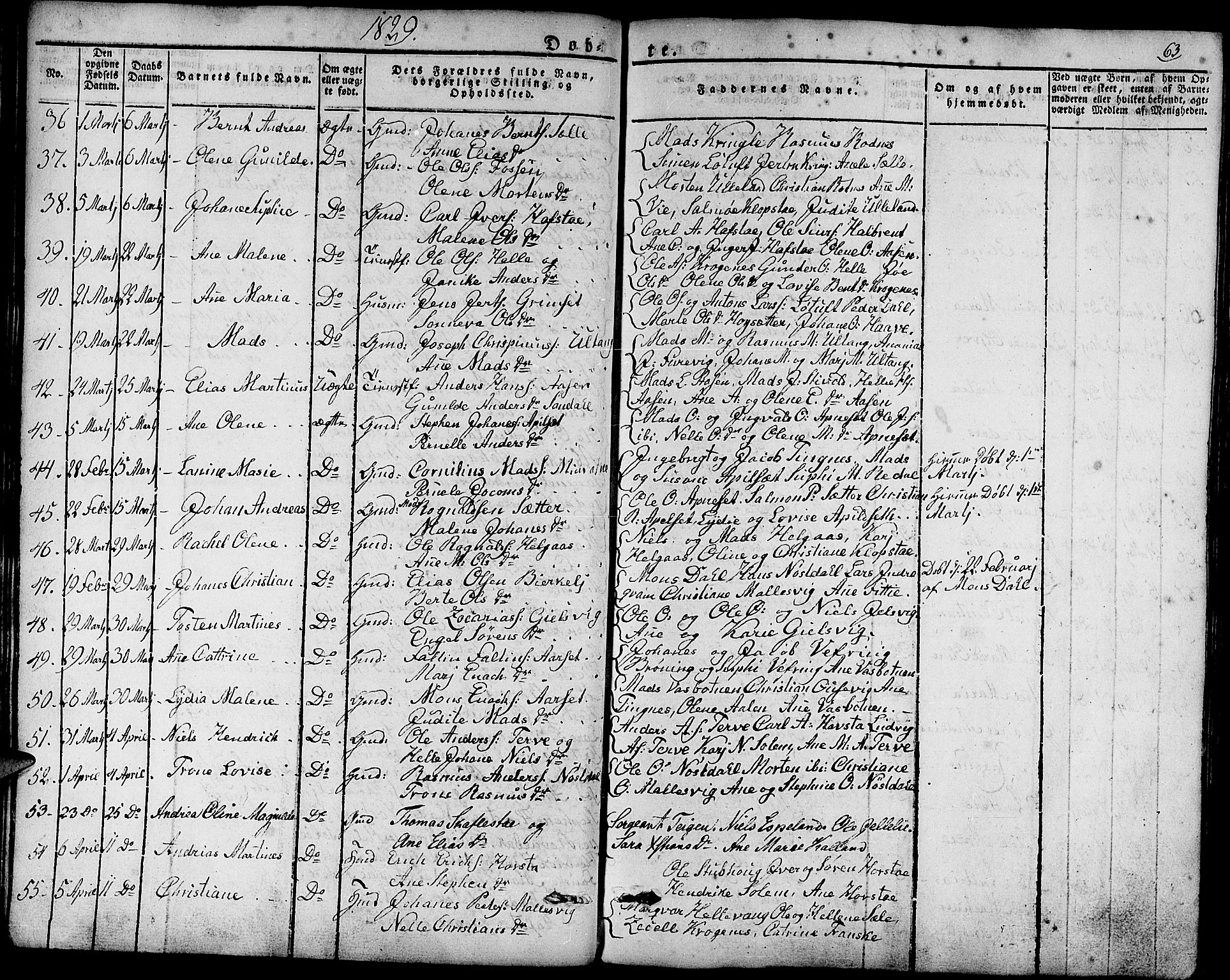 Førde sokneprestembete, SAB/A-79901/H/Haa/Haaa/L0006: Parish register (official) no. A 6, 1821-1842, p. 63