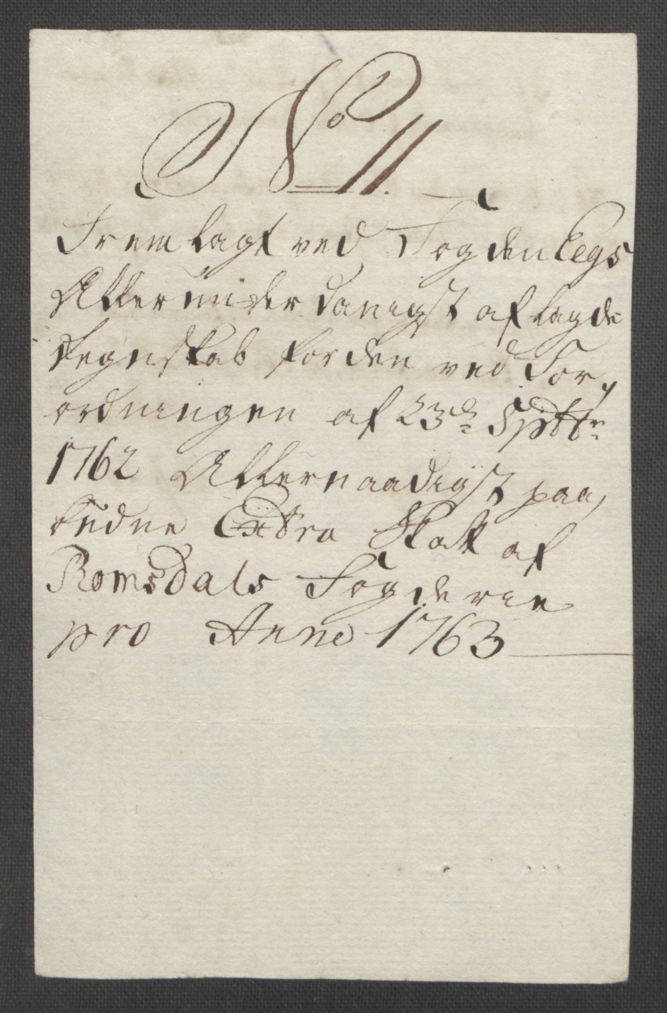 Rentekammeret inntil 1814, Reviderte regnskaper, Fogderegnskap, AV/RA-EA-4092/R55/L3730: Ekstraskatten Romsdal, 1762-1763, p. 385