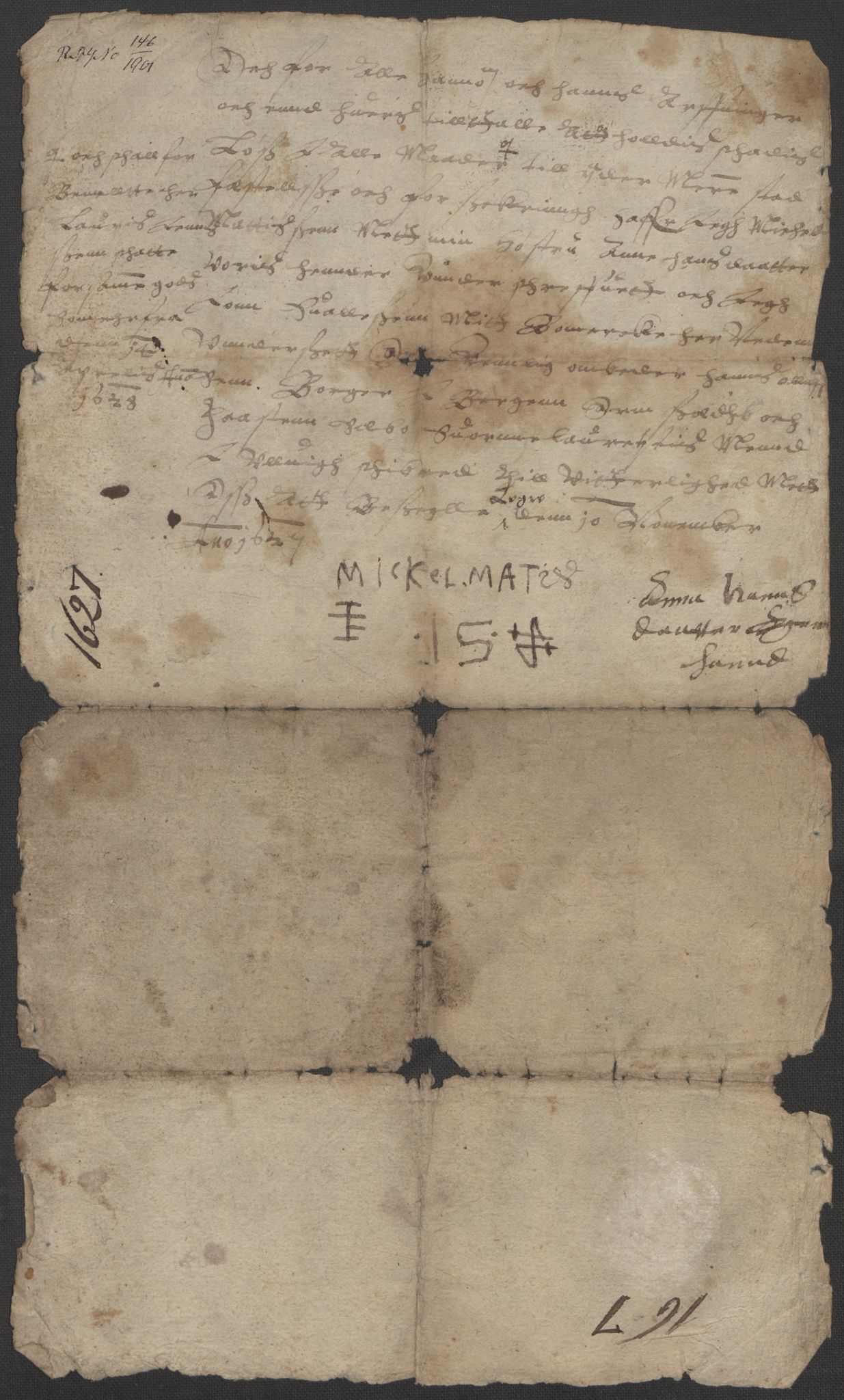 Riksarkivets diplomsamling, RA/EA-5965/F15/L0037: Prestearkiv - Hordaland, 1577-1733, p. 30