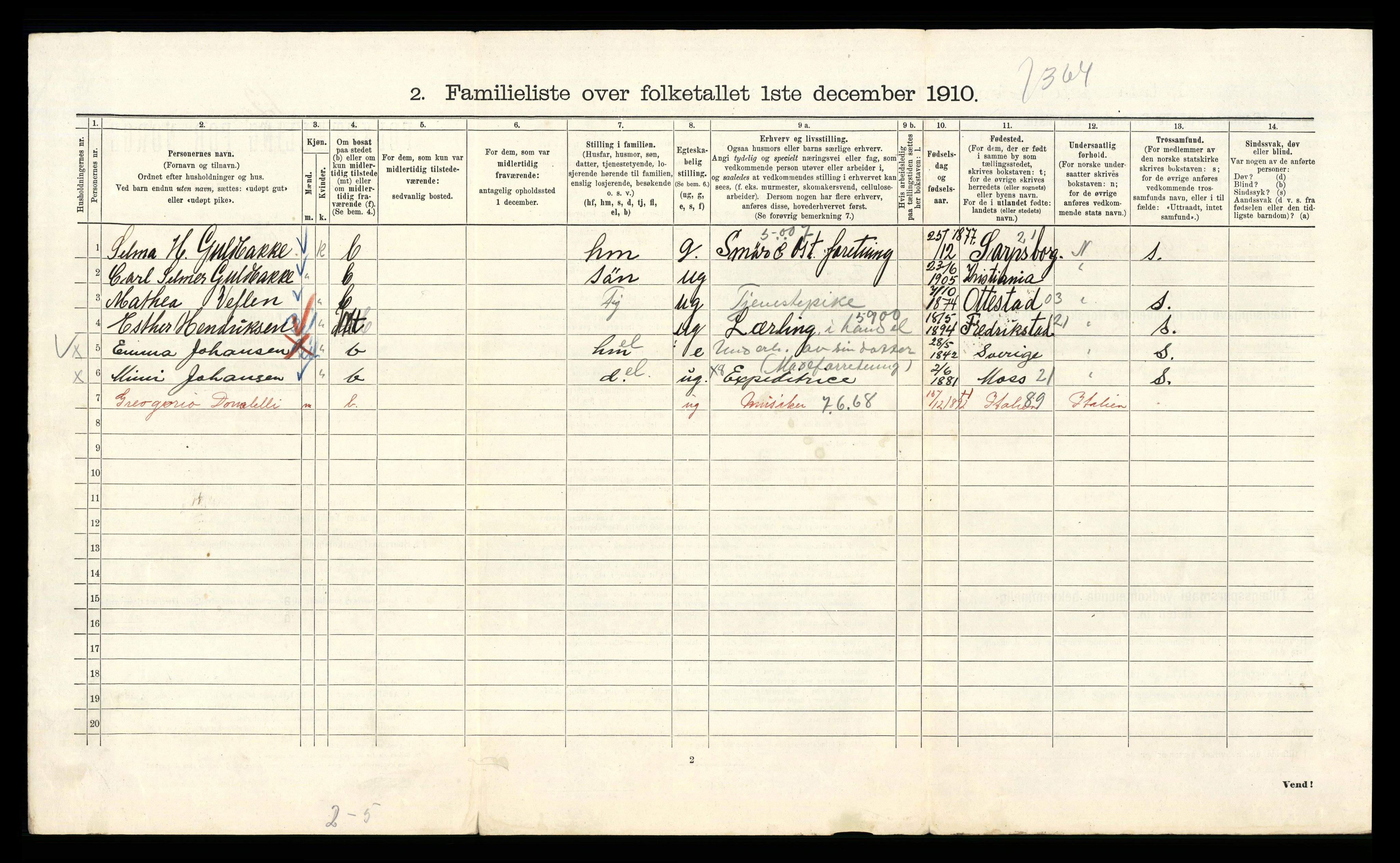 RA, 1910 census for Kristiania, 1910, p. 111096