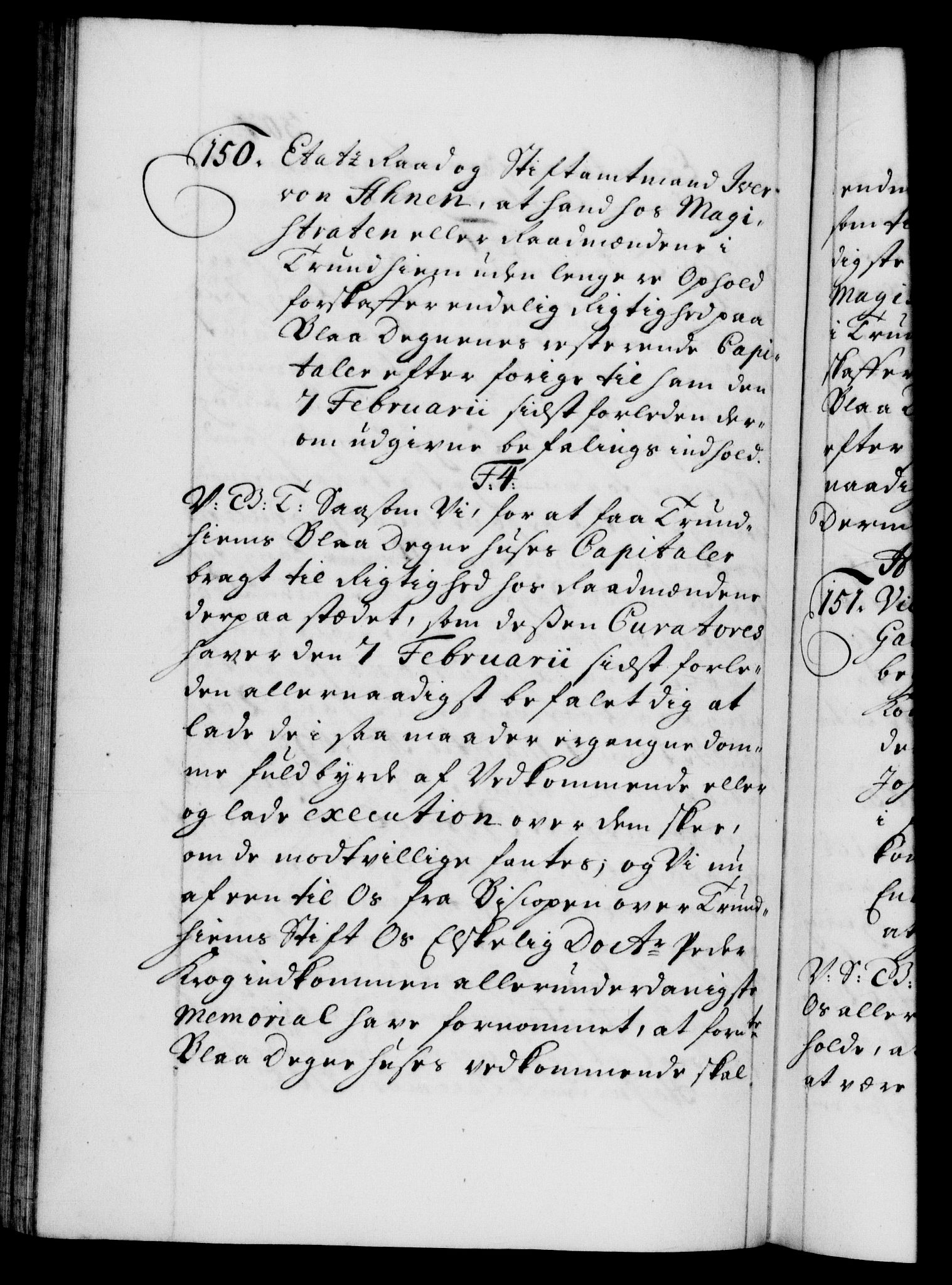 Danske Kanselli 1572-1799, AV/RA-EA-3023/F/Fc/Fca/Fcab/L0017: Norske tegnelser, 1704-1706, p. 307b