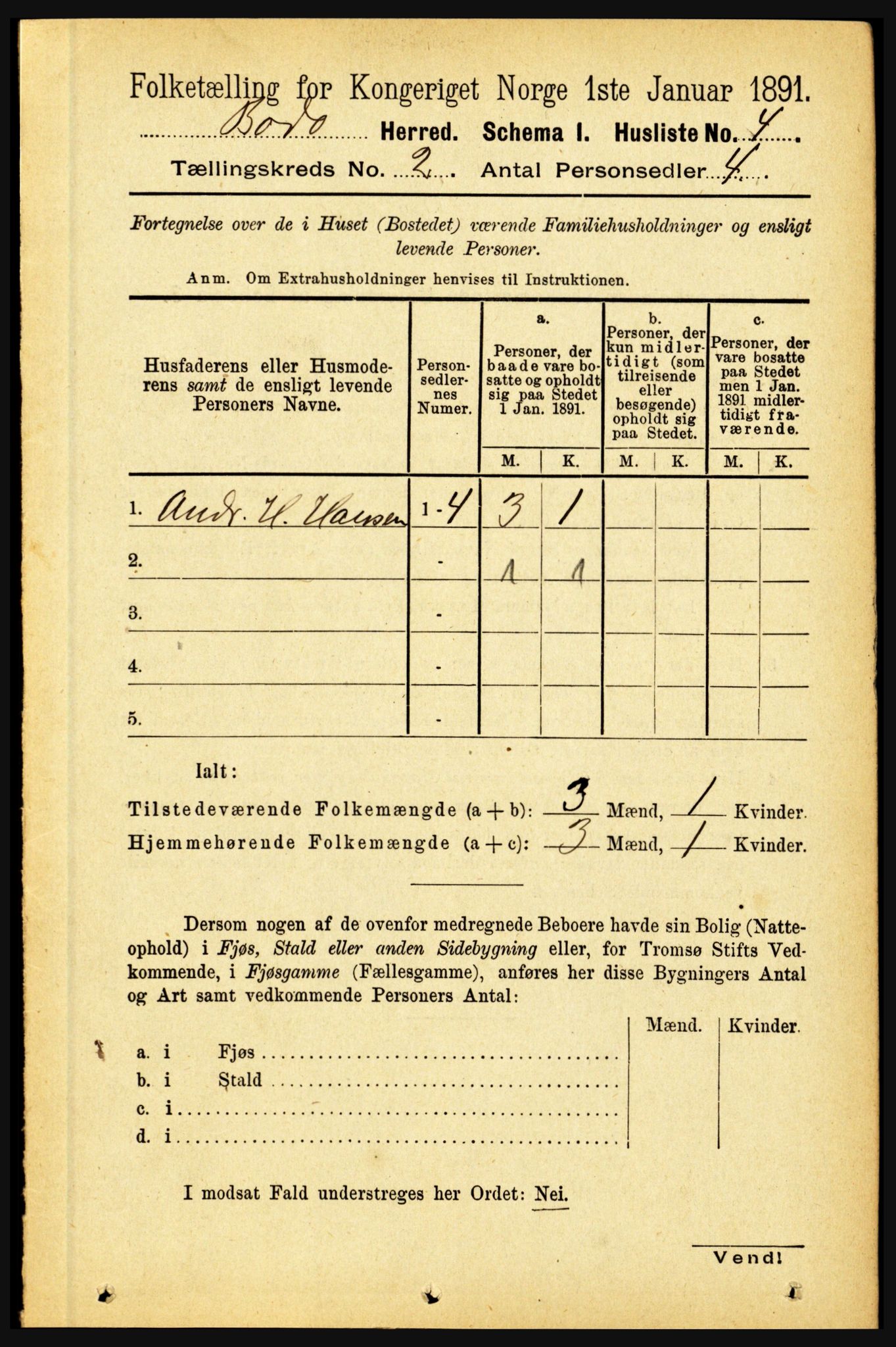 RA, 1891 census for 1843 Bodø, 1891, p. 565