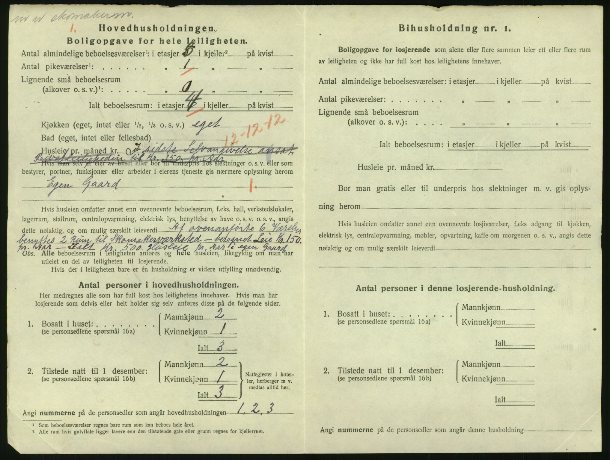 SAK, 1920 census for Grimstad, 1920, p. 1262