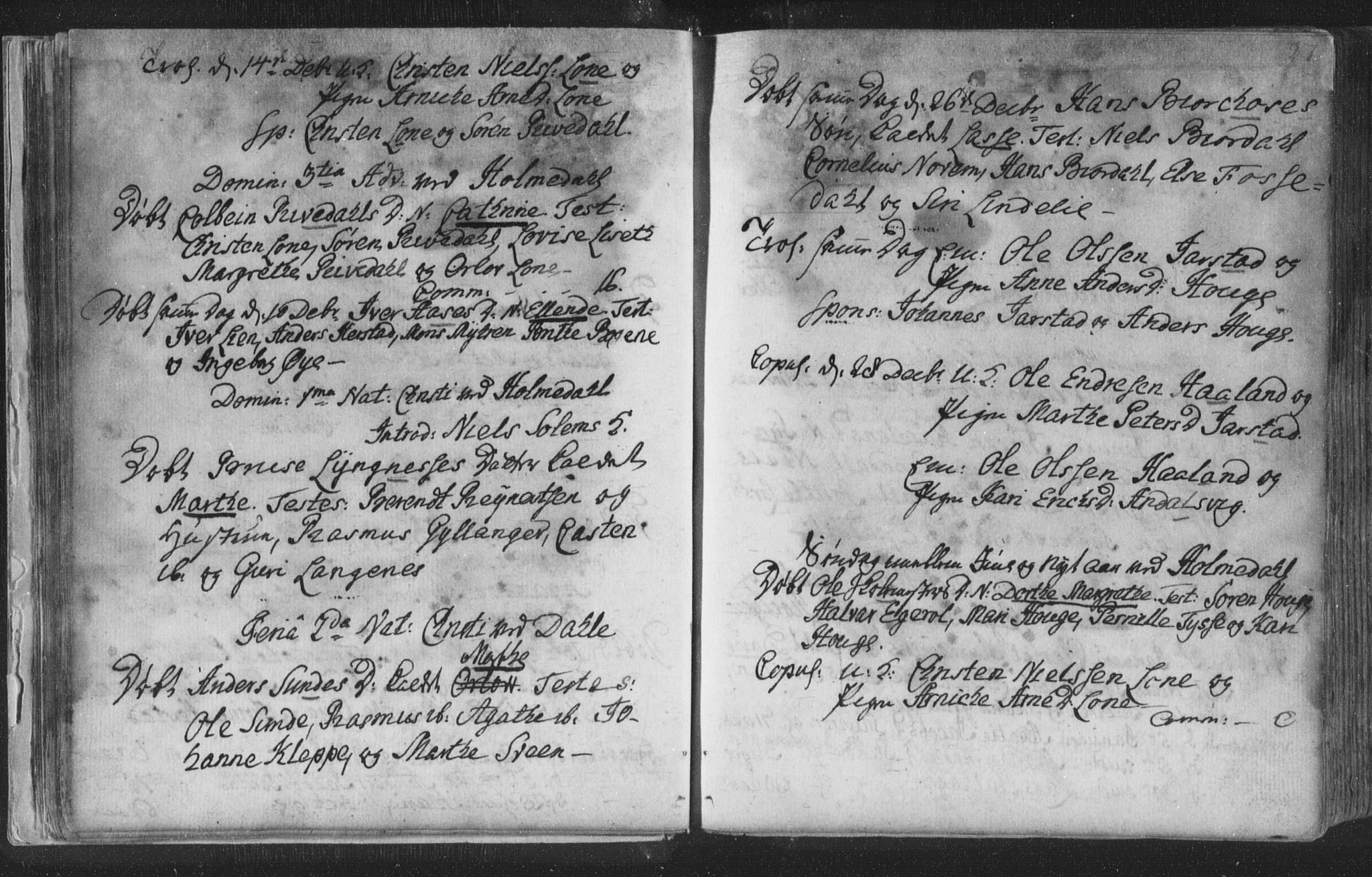 Fjaler sokneprestembete, SAB/A-79801/H/Haa/Haaa/L0002: Parish register (official) no. A 2, 1779-1798, p. 27